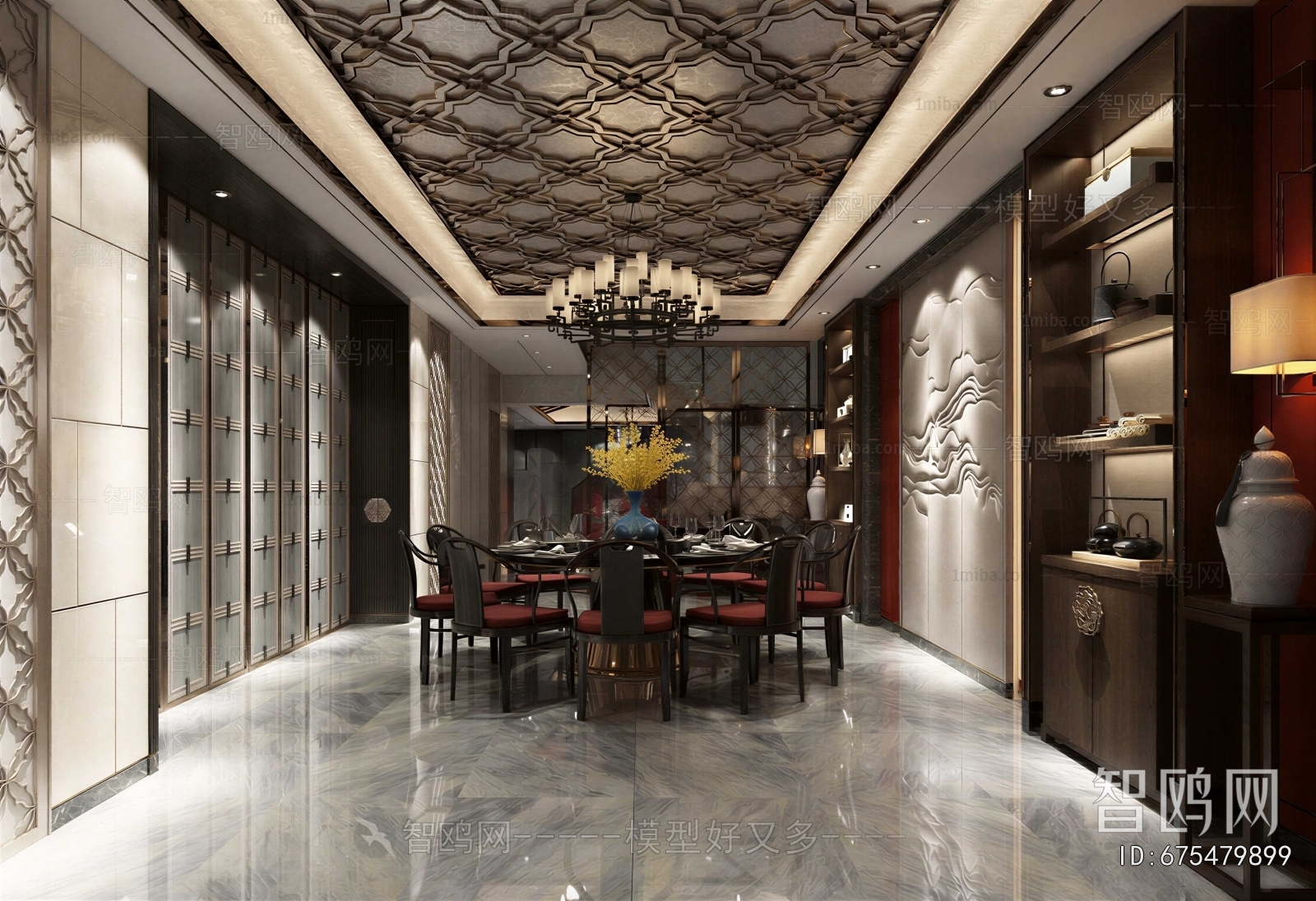 New Chinese Style Dining Room