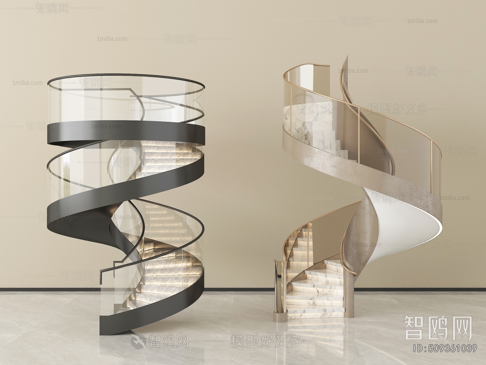 Modern Rotating Staircase