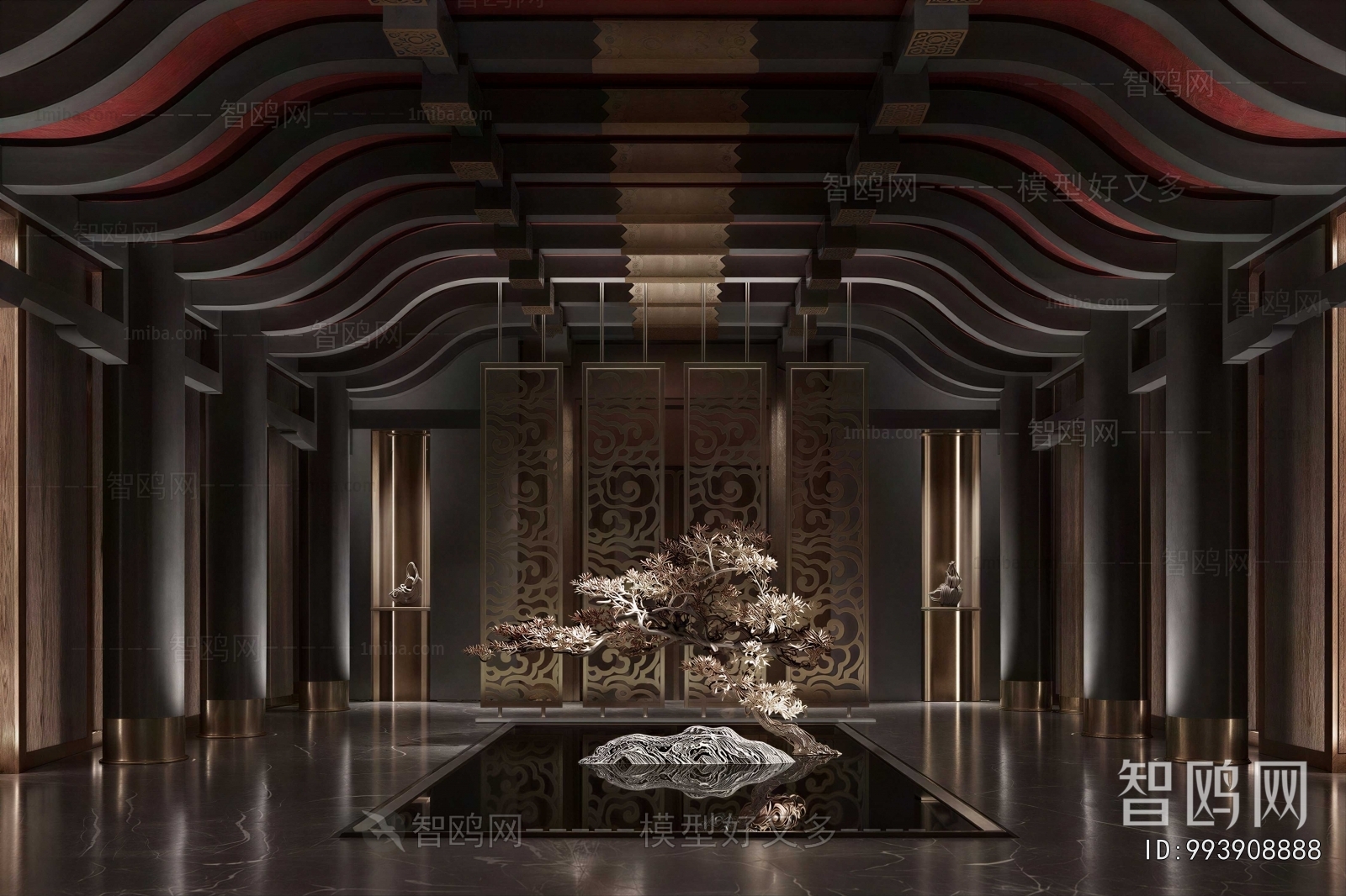 New Chinese Style Lobby Hall