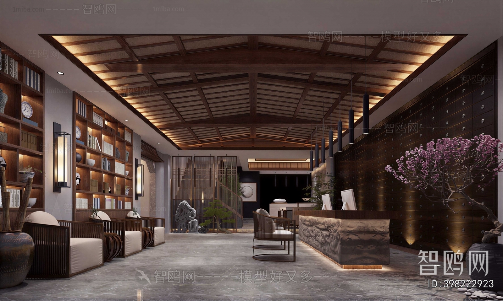 New Chinese Style Lobby Hall