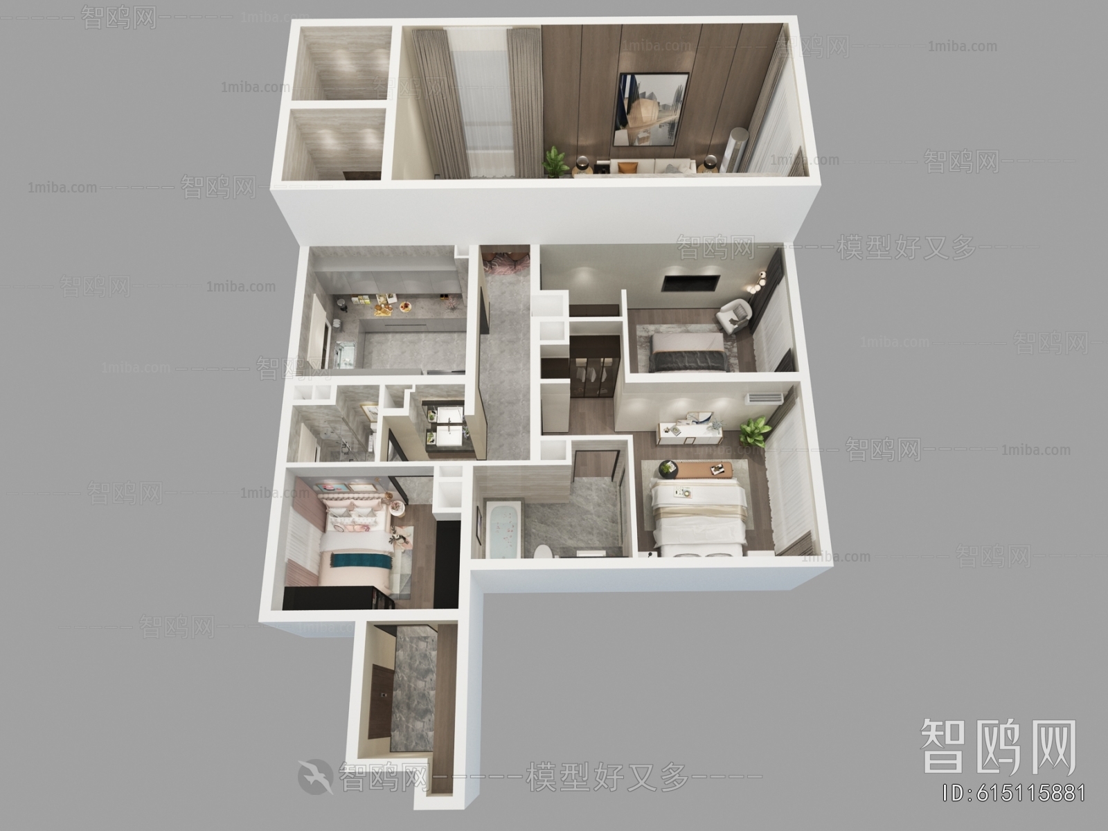 Modern A Bird's-eye View Of Home Decoration