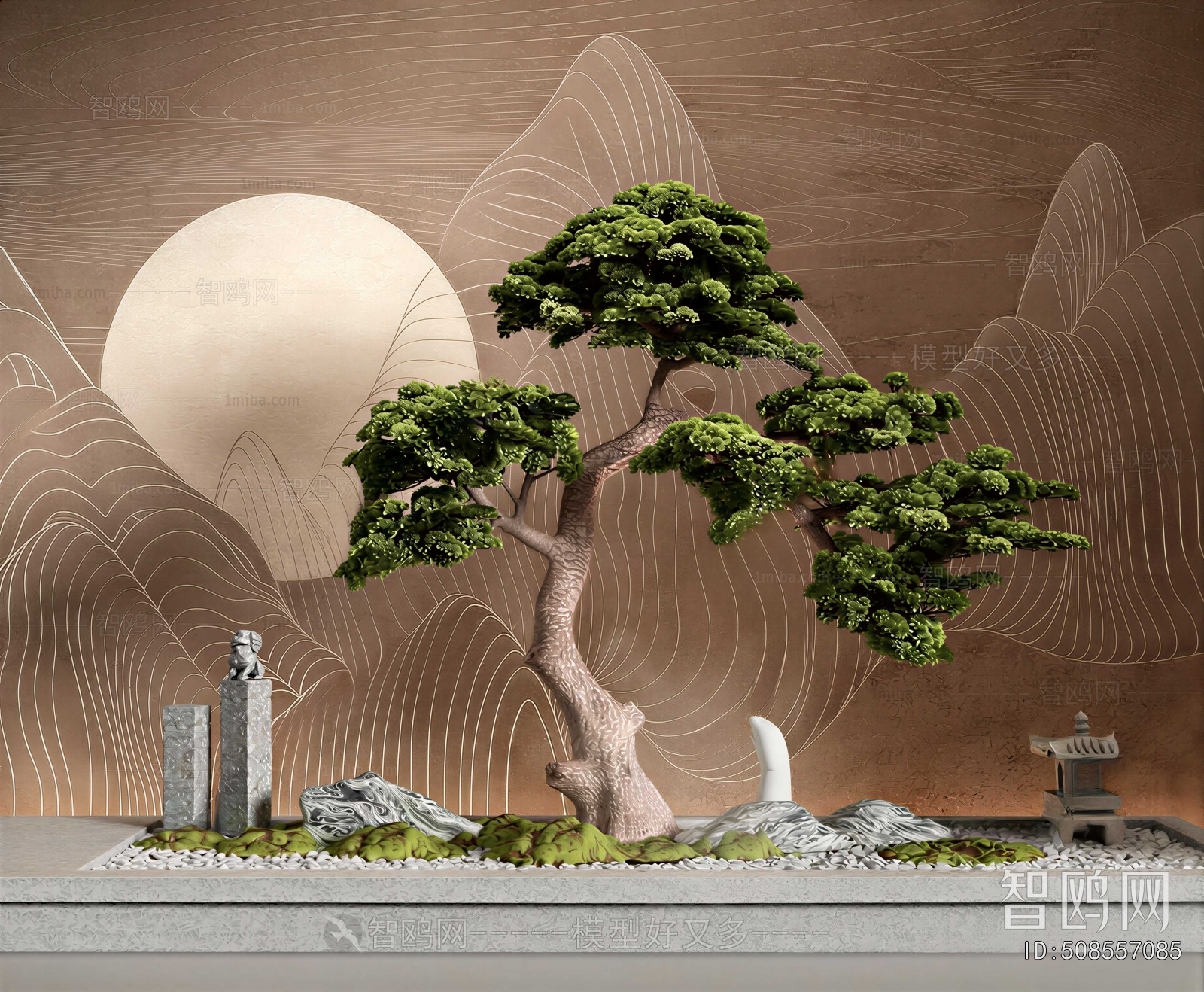 New Chinese Style Plant Landscaping