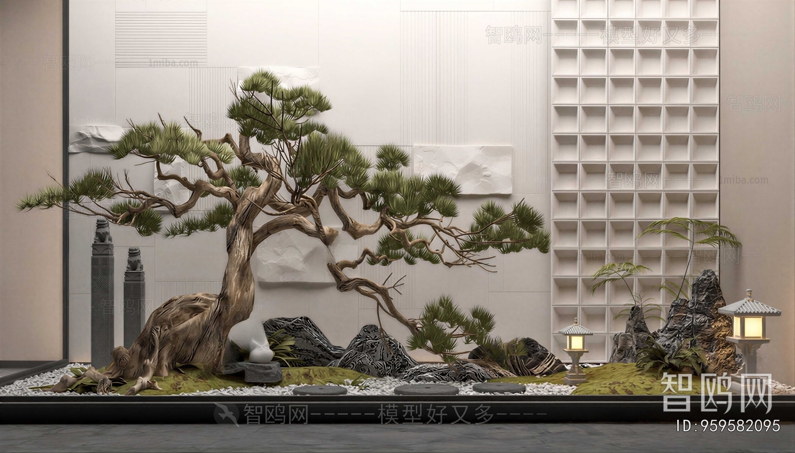 New Chinese Style Plant Landscaping