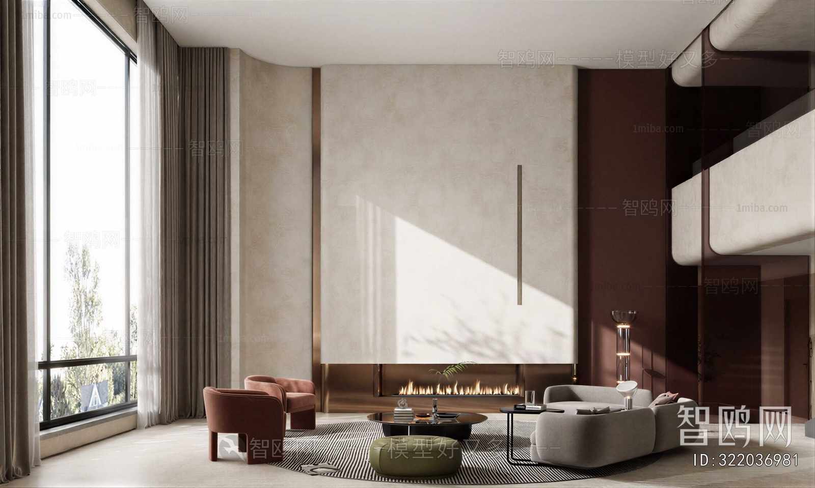 Wabi-sabi Style A Living Room