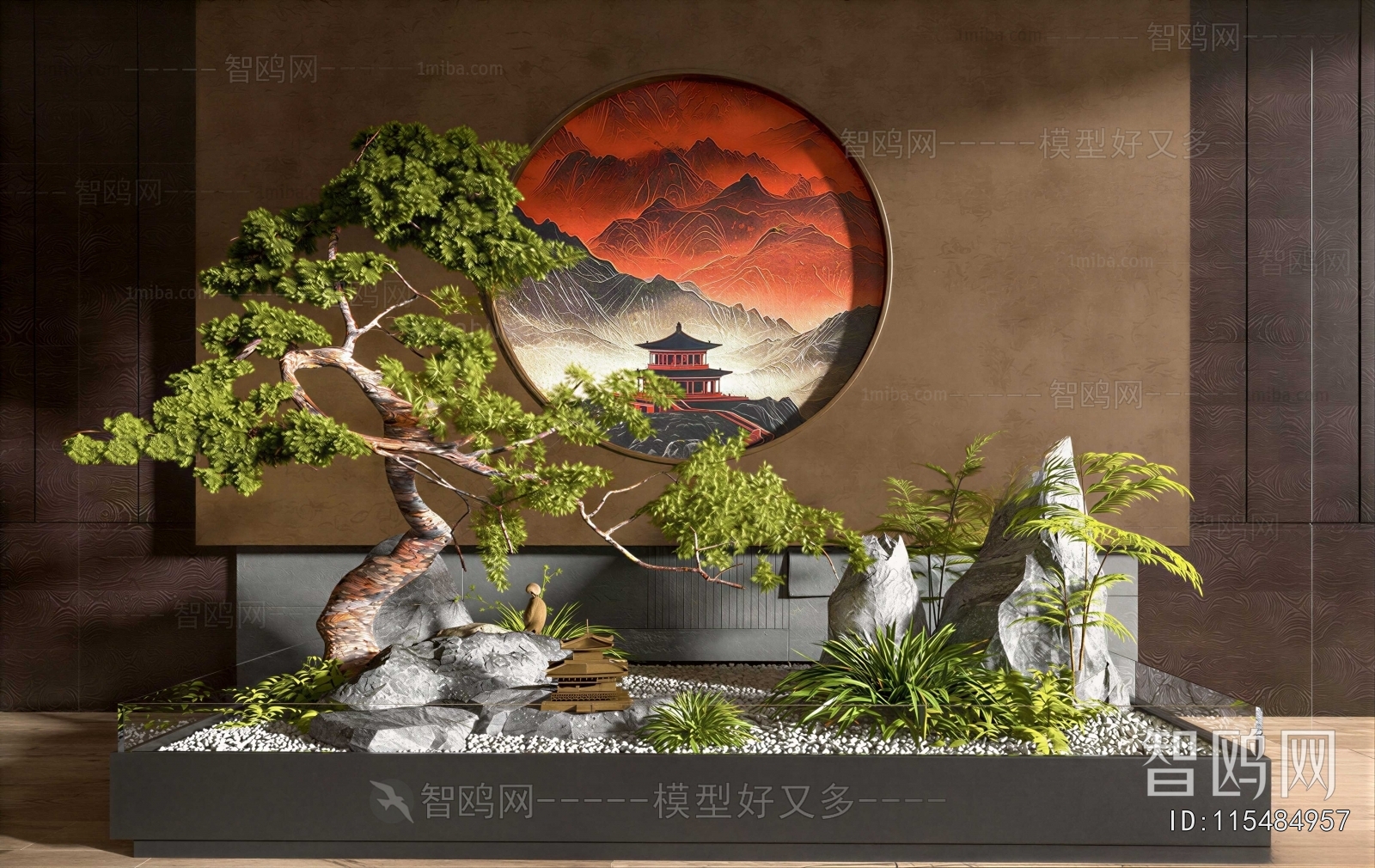 New Chinese Style Plant Landscaping