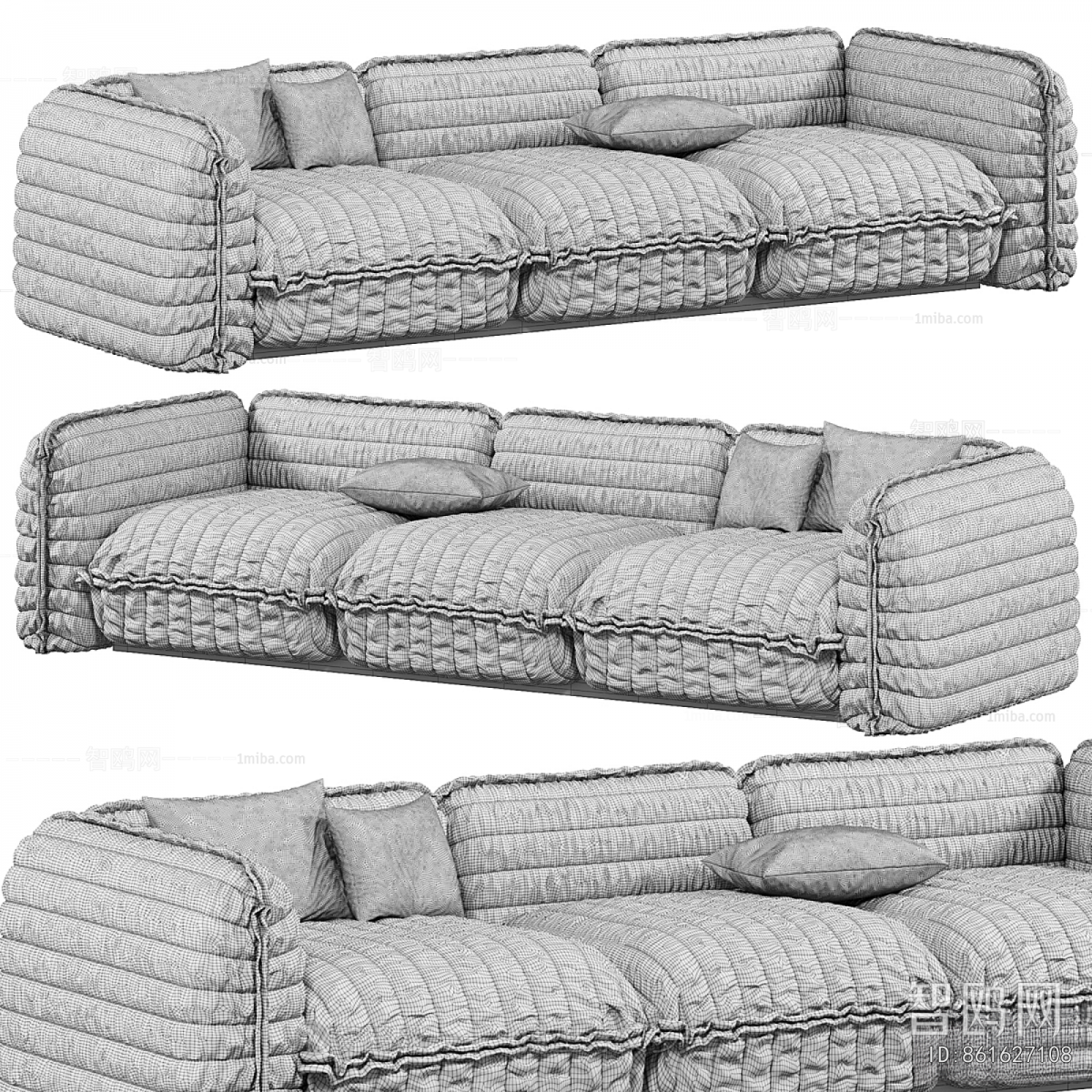 Modern Three-seat Sofa