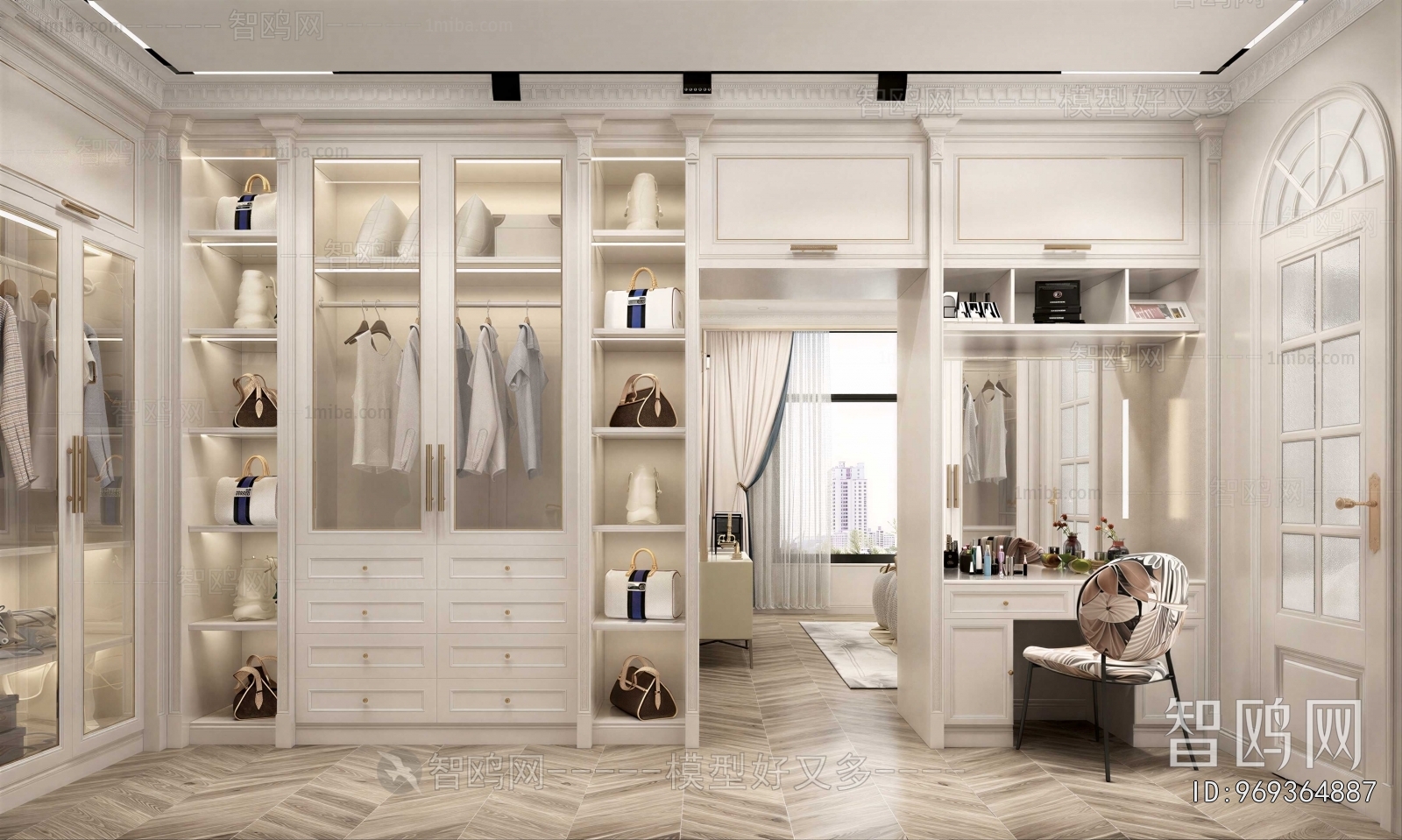 Modern Clothes Storage Area