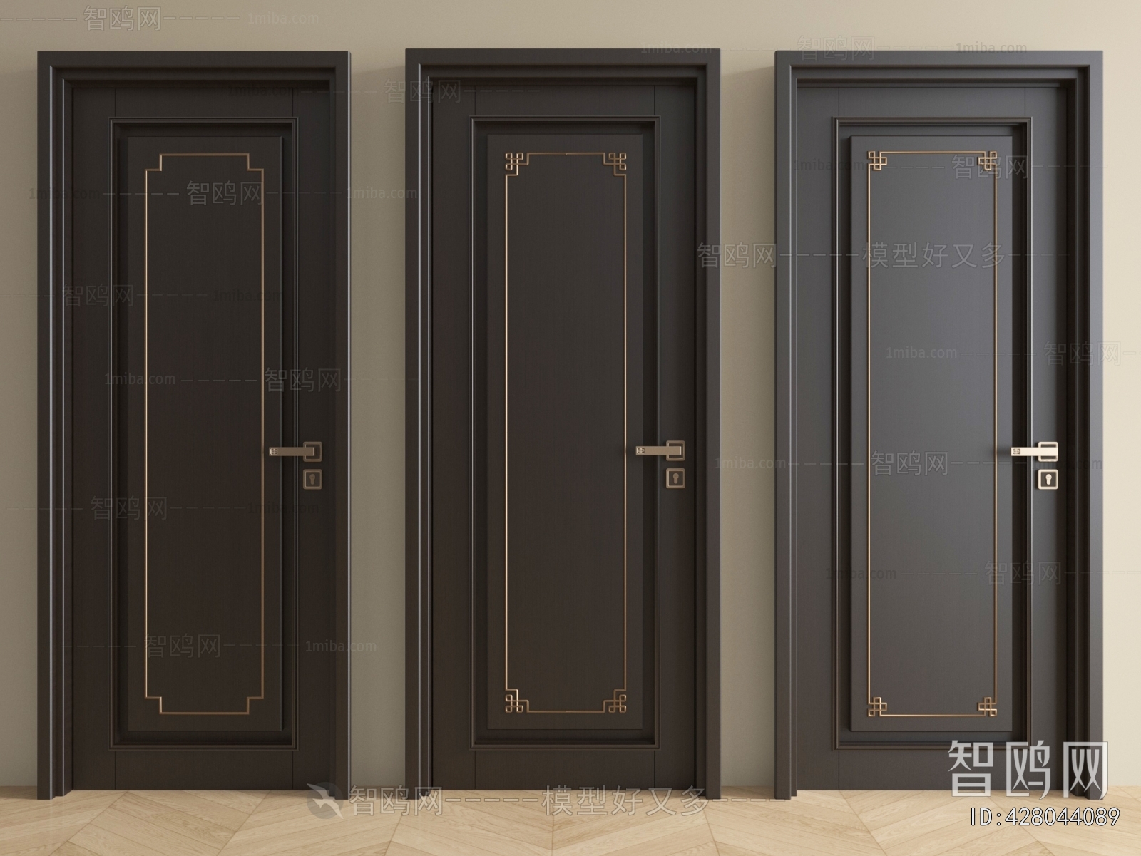 New Chinese Style Single Door