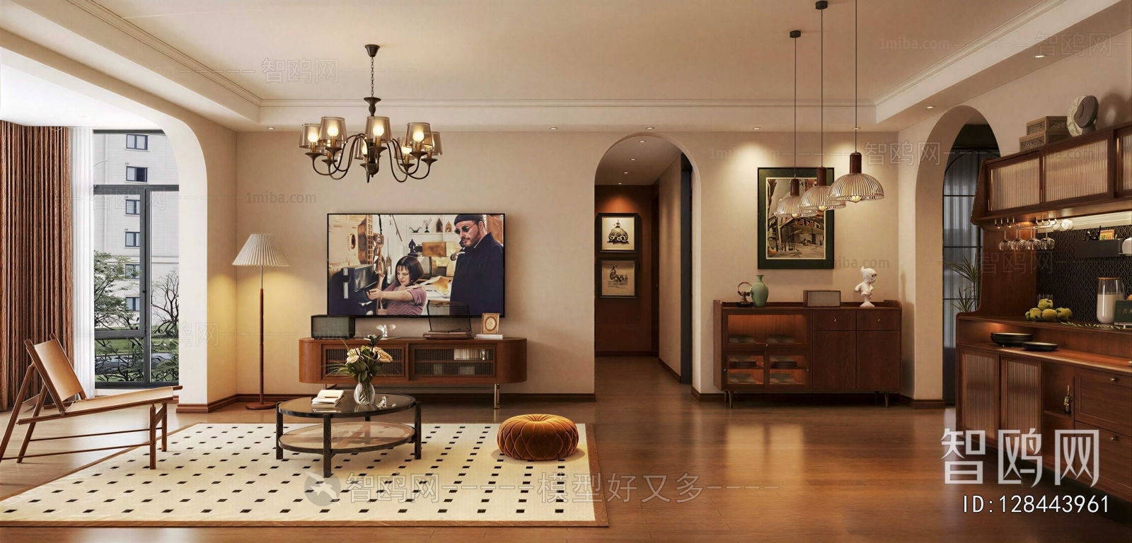 American Style A Living Room