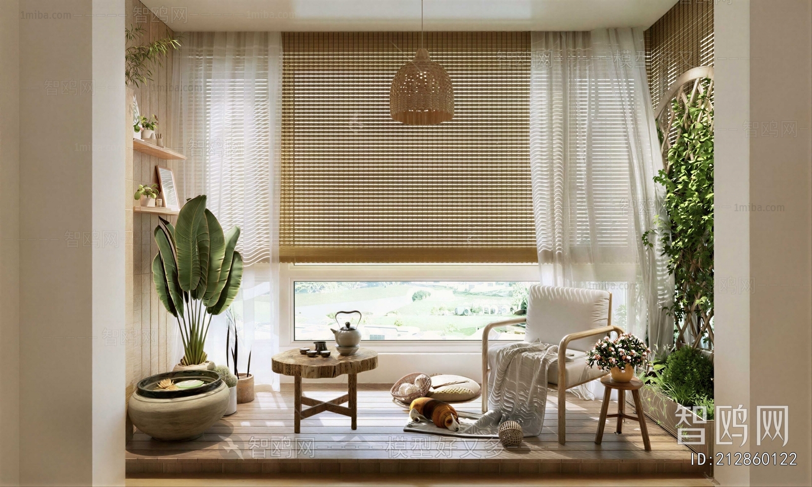 Wabi-sabi Style Tea House