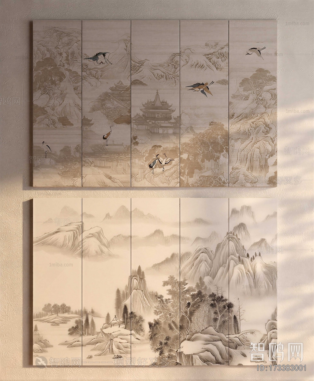 New Chinese Style TV Wall