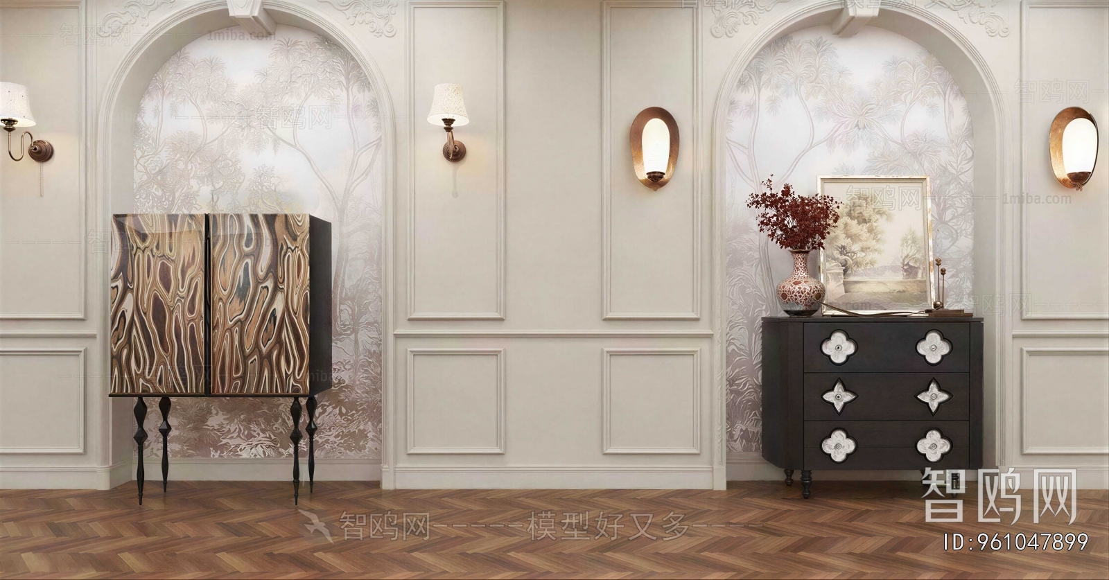 European Style Entrance Cabinet