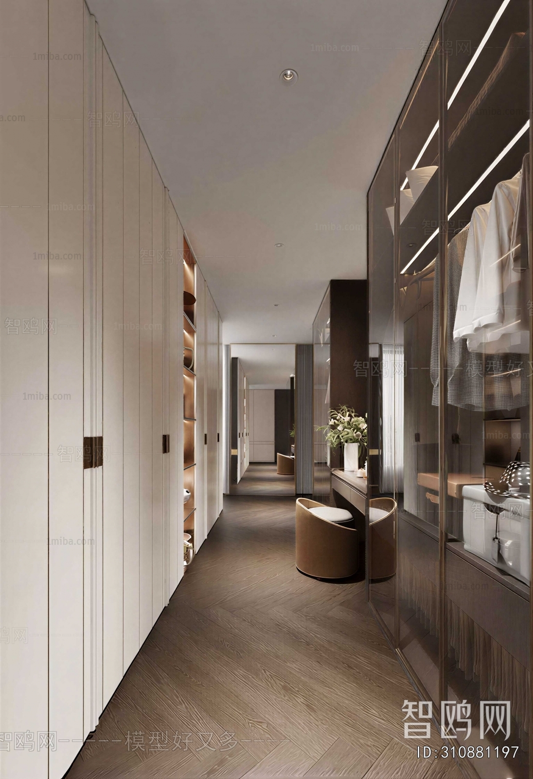 Modern Clothes Storage Area