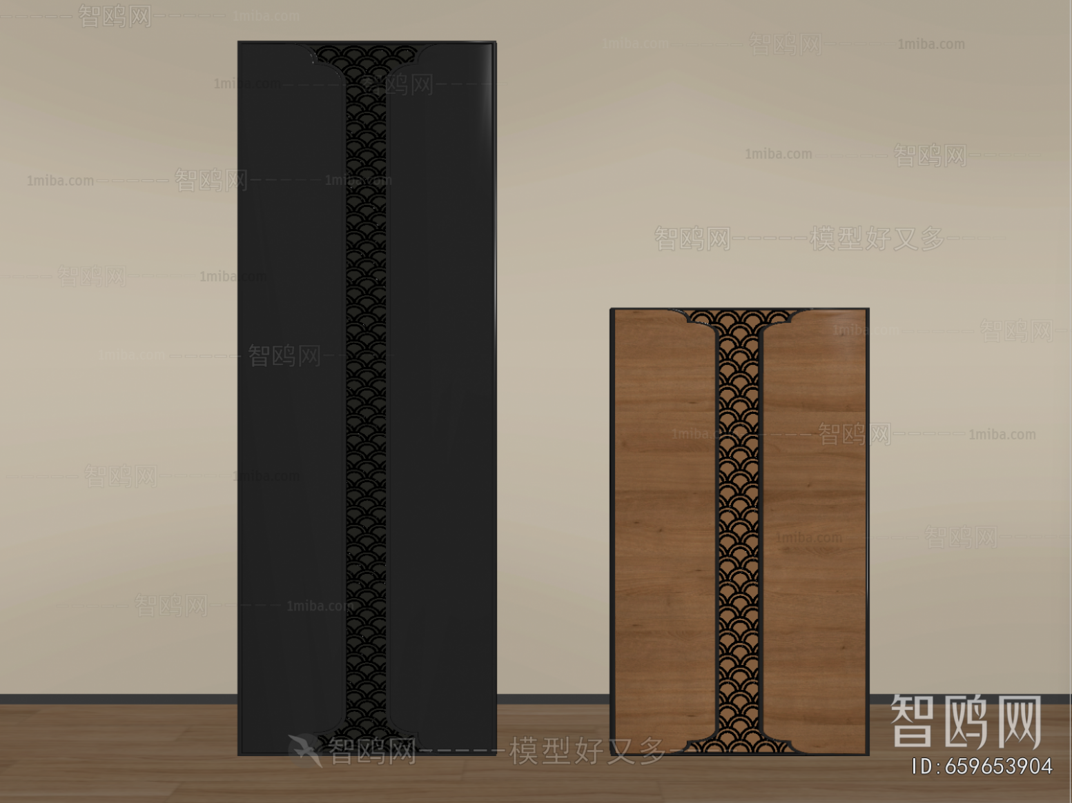 New Chinese Style Wooden Screen Partition