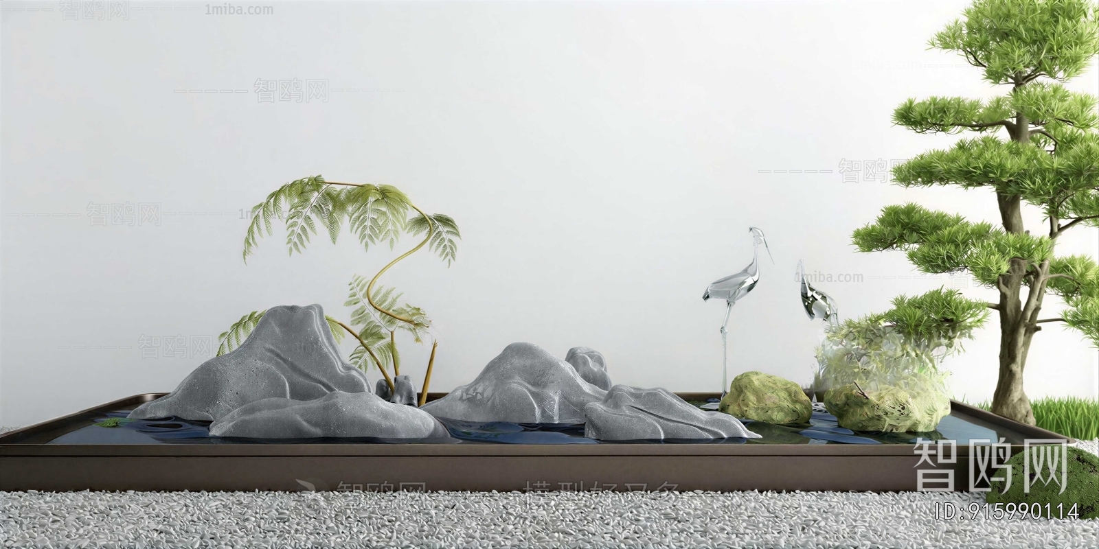 New Chinese Style Plant Landscaping