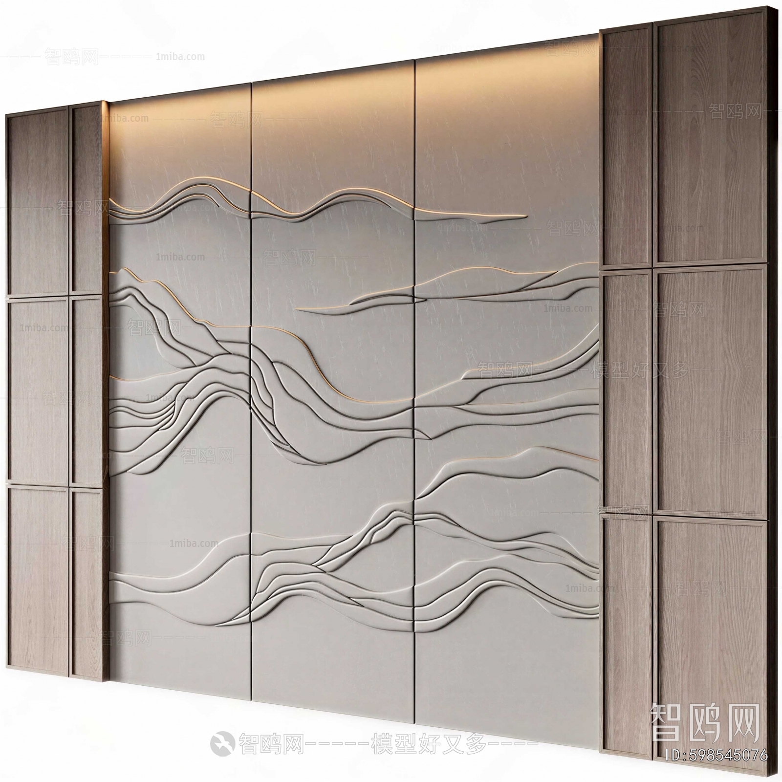 New Chinese Style TV Wall