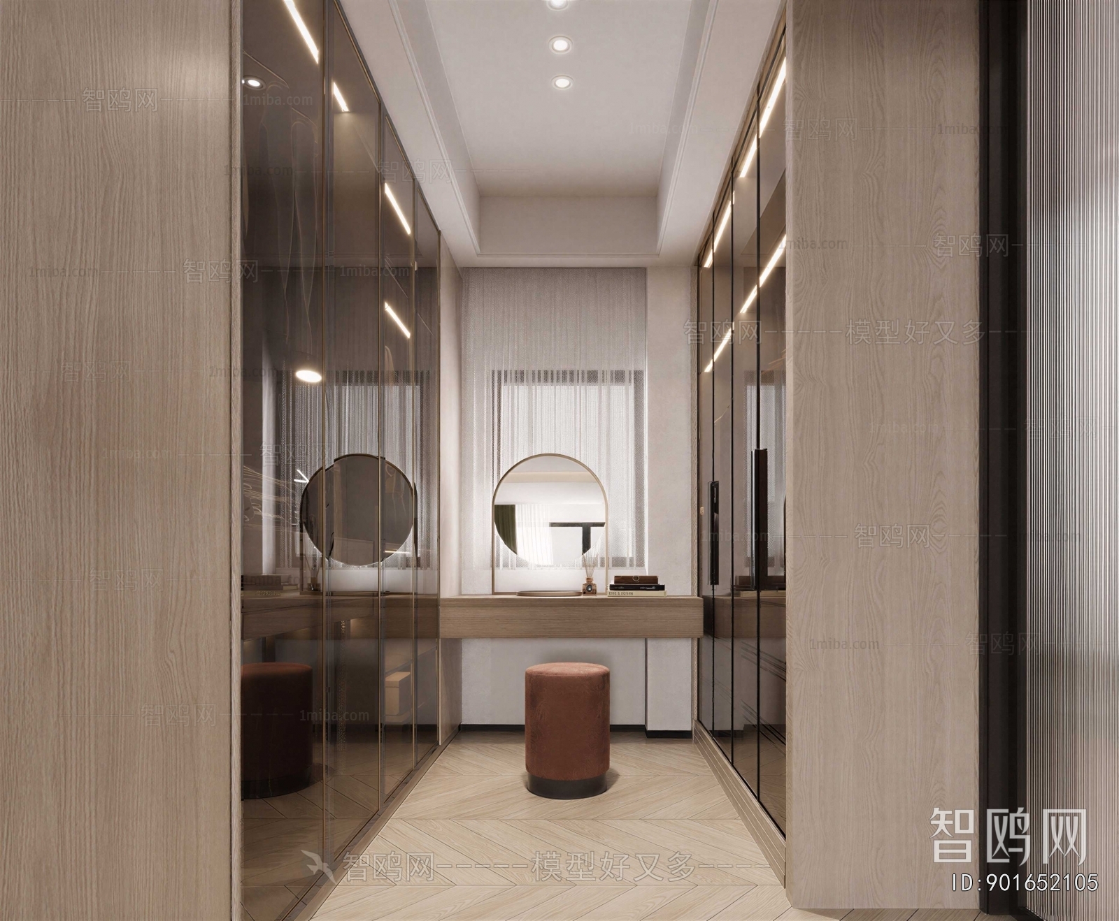 Modern Clothes Storage Area