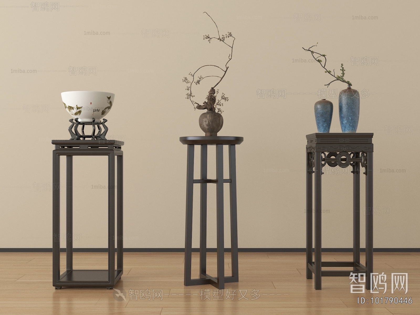 New Chinese Style Flower Shelf