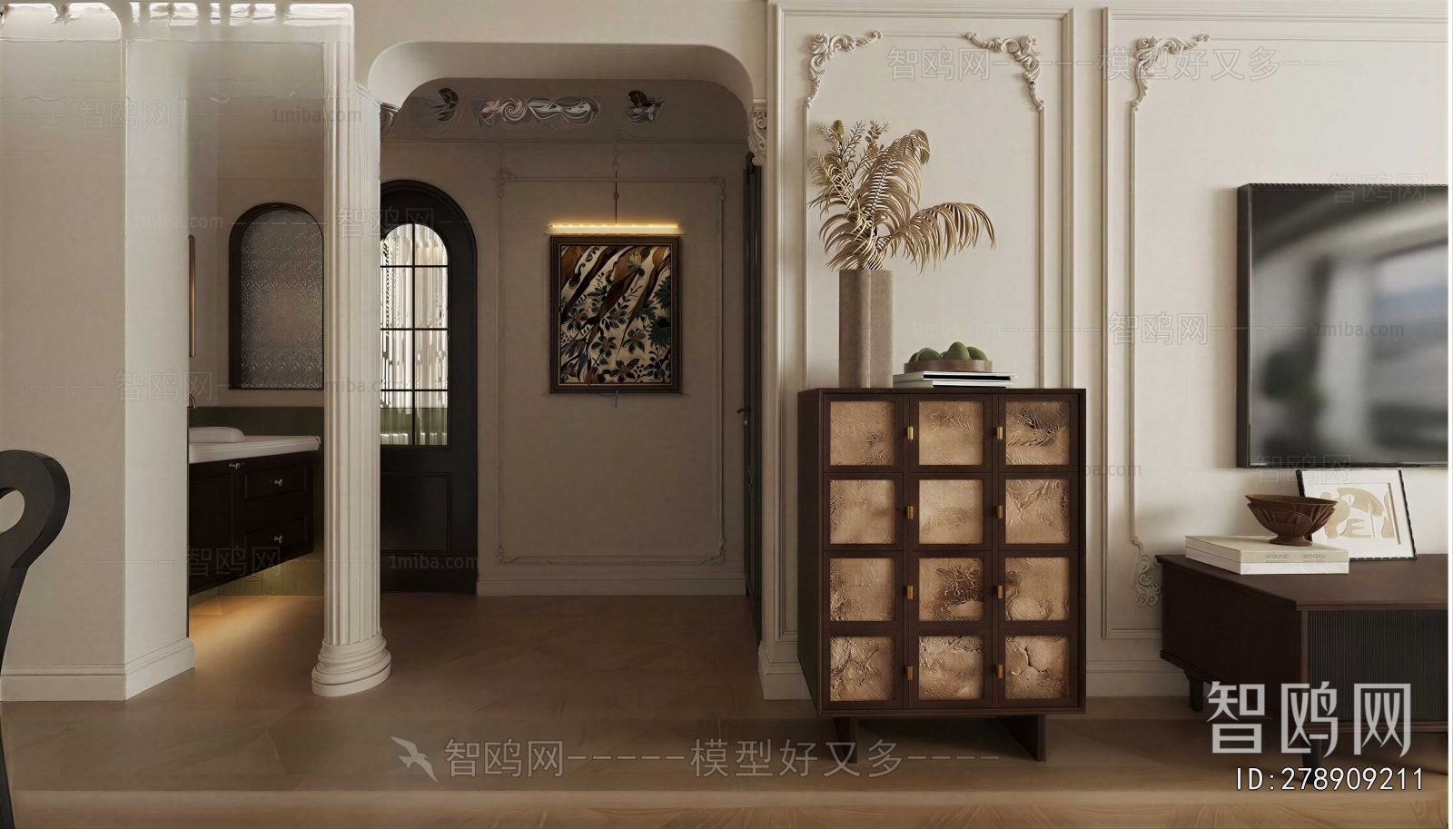 French Style Hallway