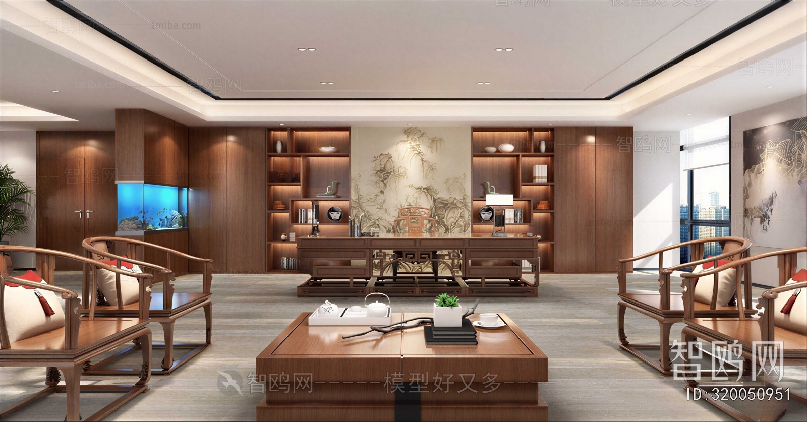 New Chinese Style Manager's Office