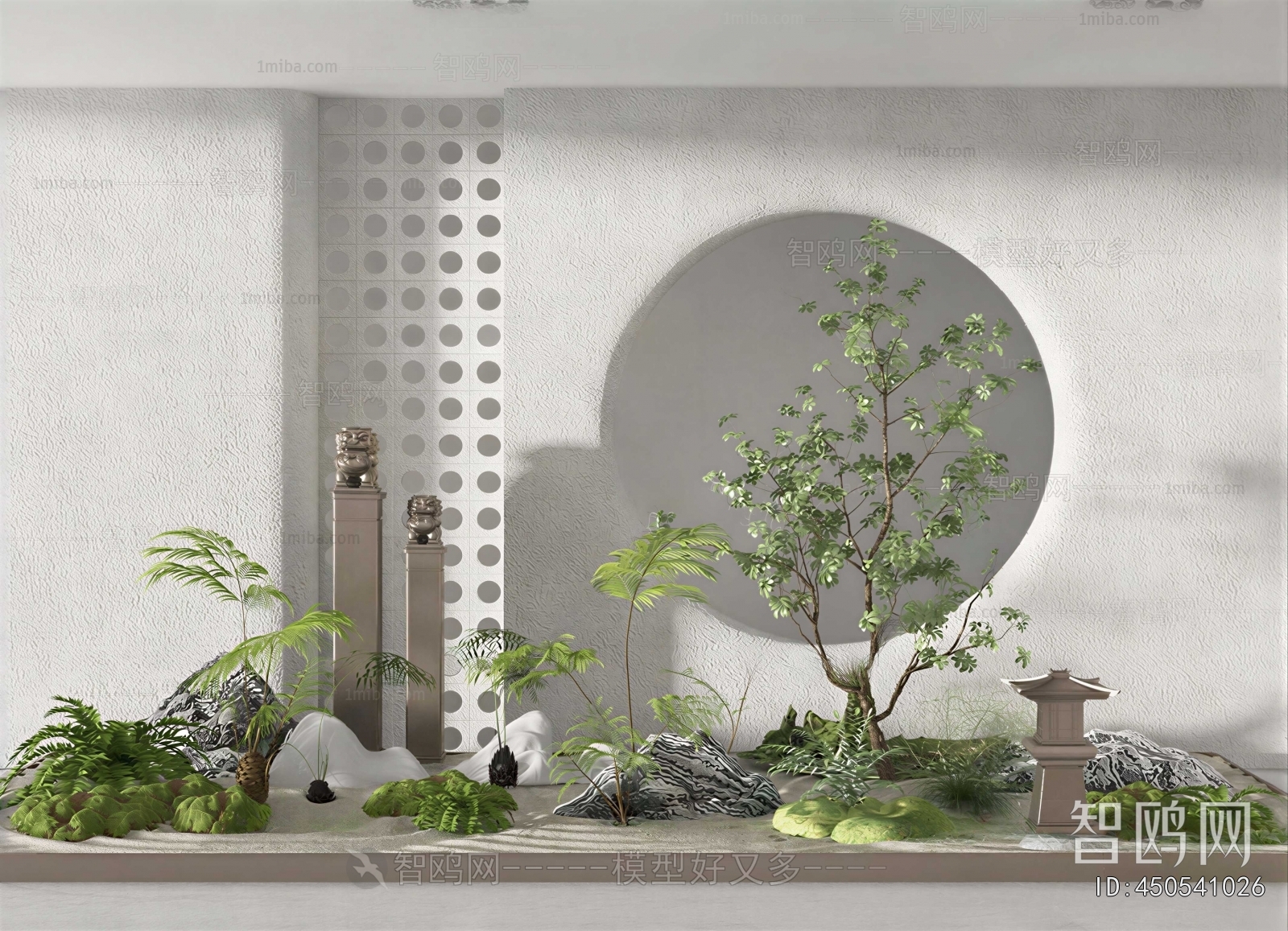 New Chinese Style Plant Landscaping