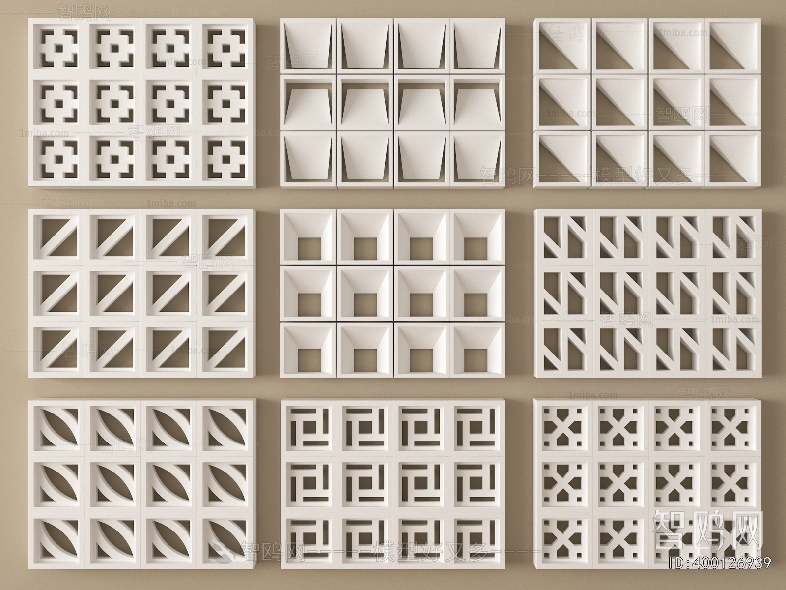 Modern Cement Brick Screen Partition