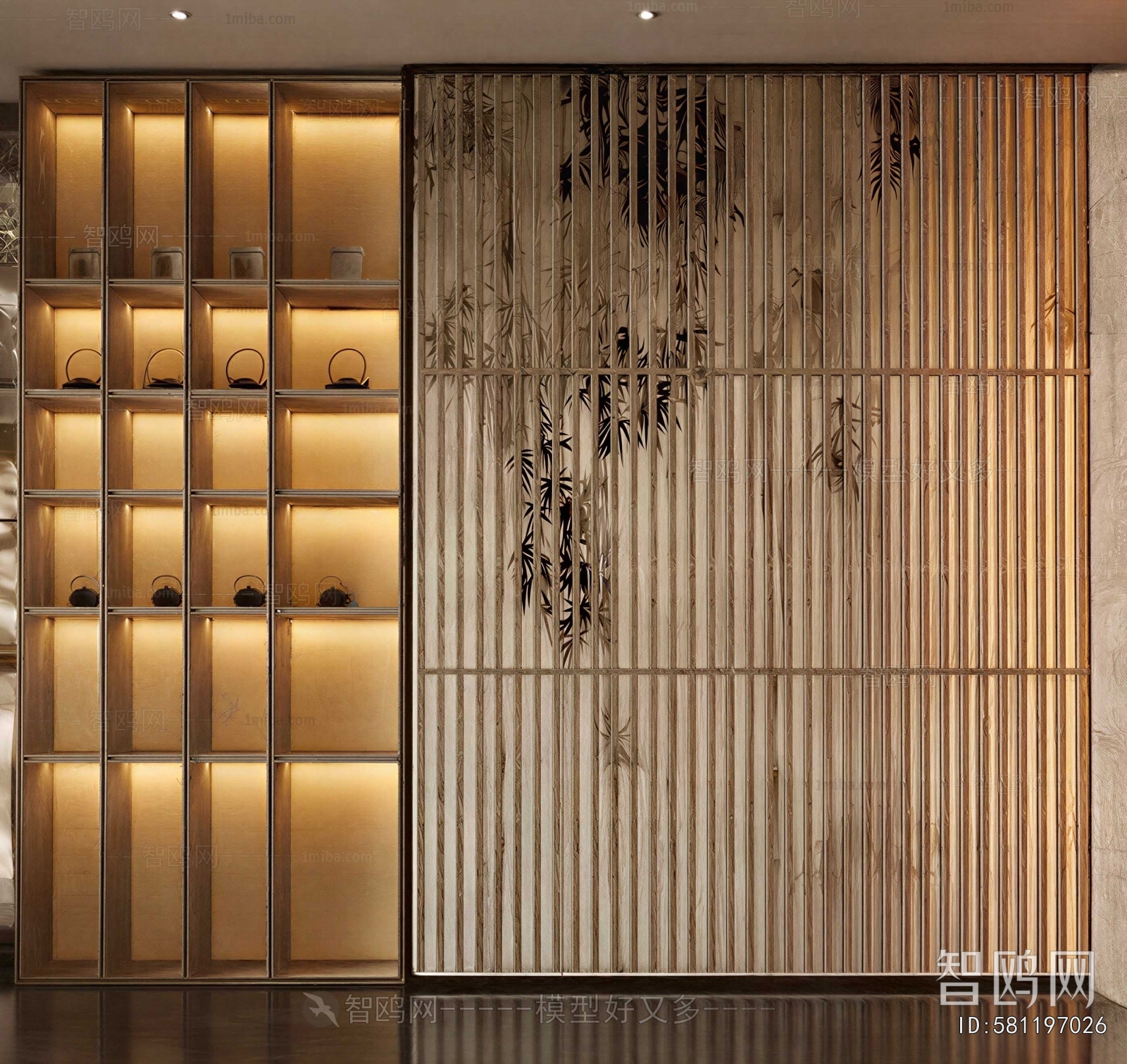 New Chinese Style Decorative Cabinet