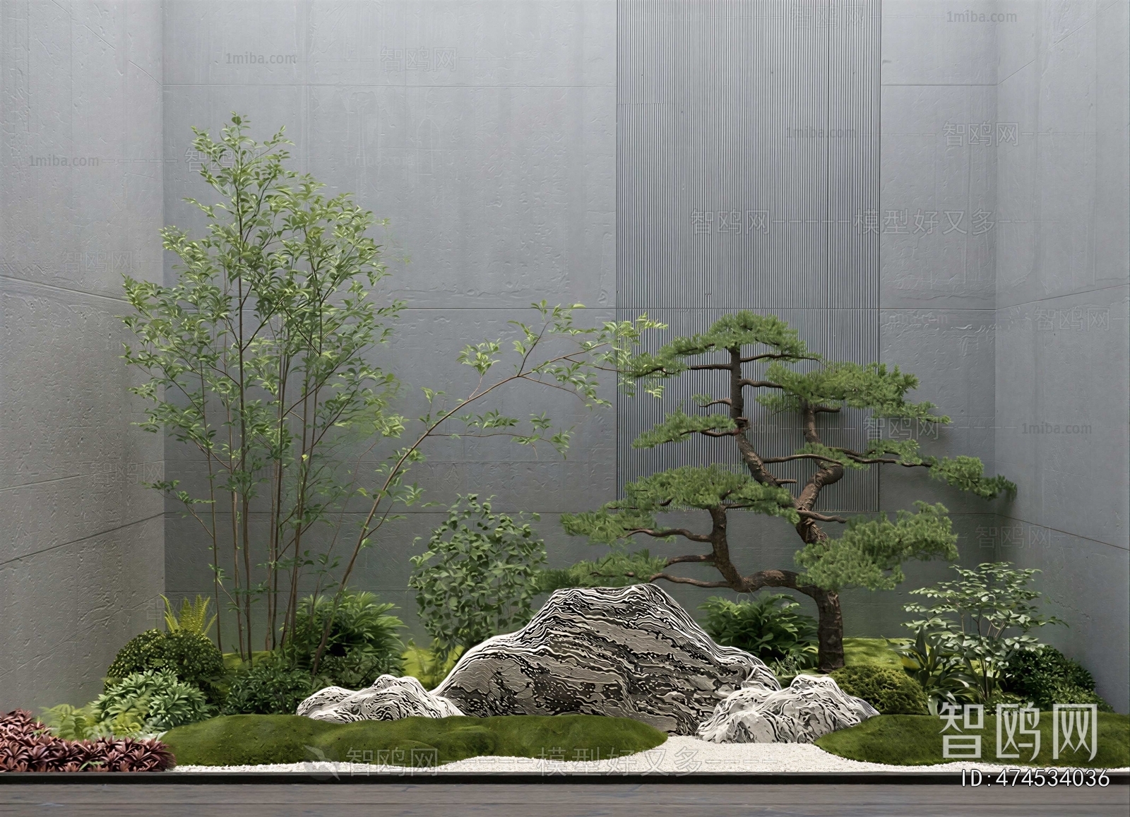 New Chinese Style Plant Landscaping