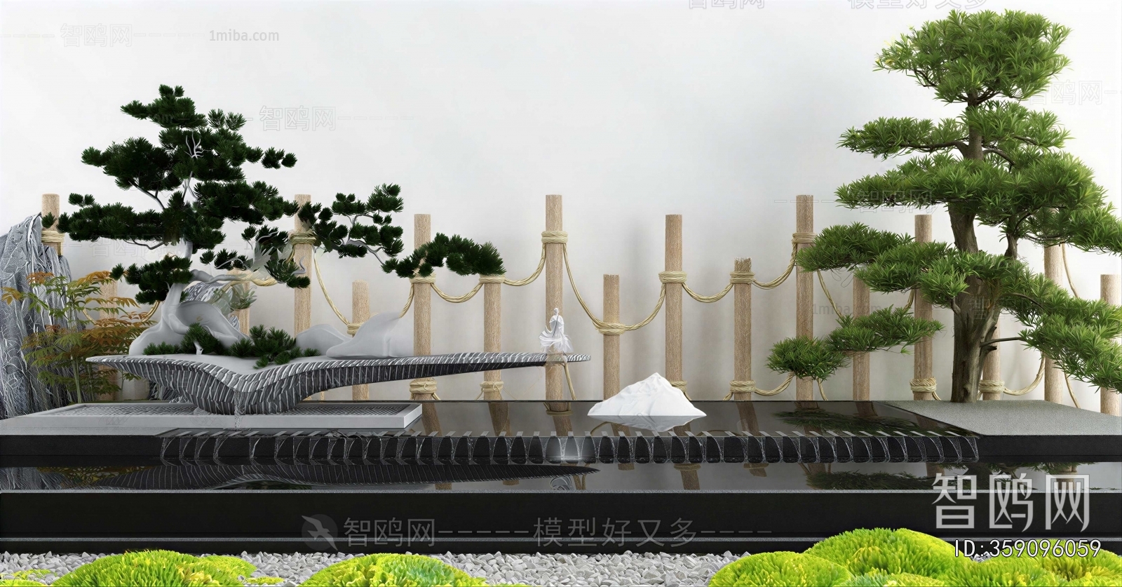 New Chinese Style Plant Landscaping