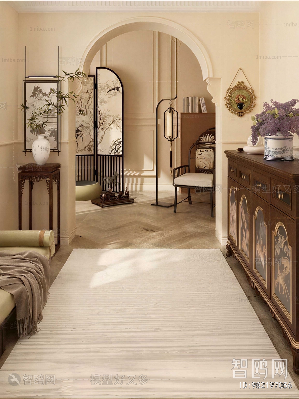 French Style Hallway