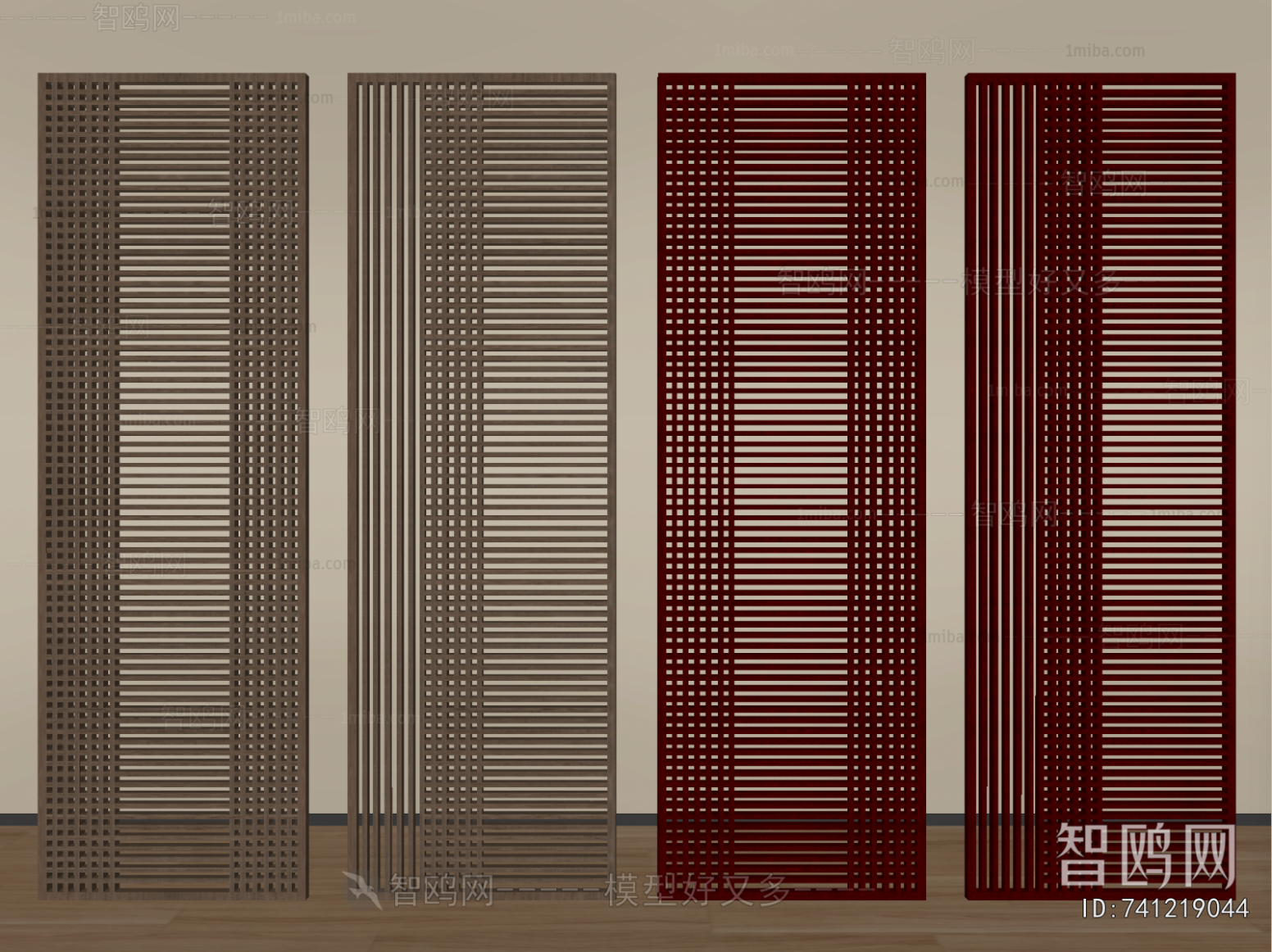 New Chinese Style Wooden Screen Partition
