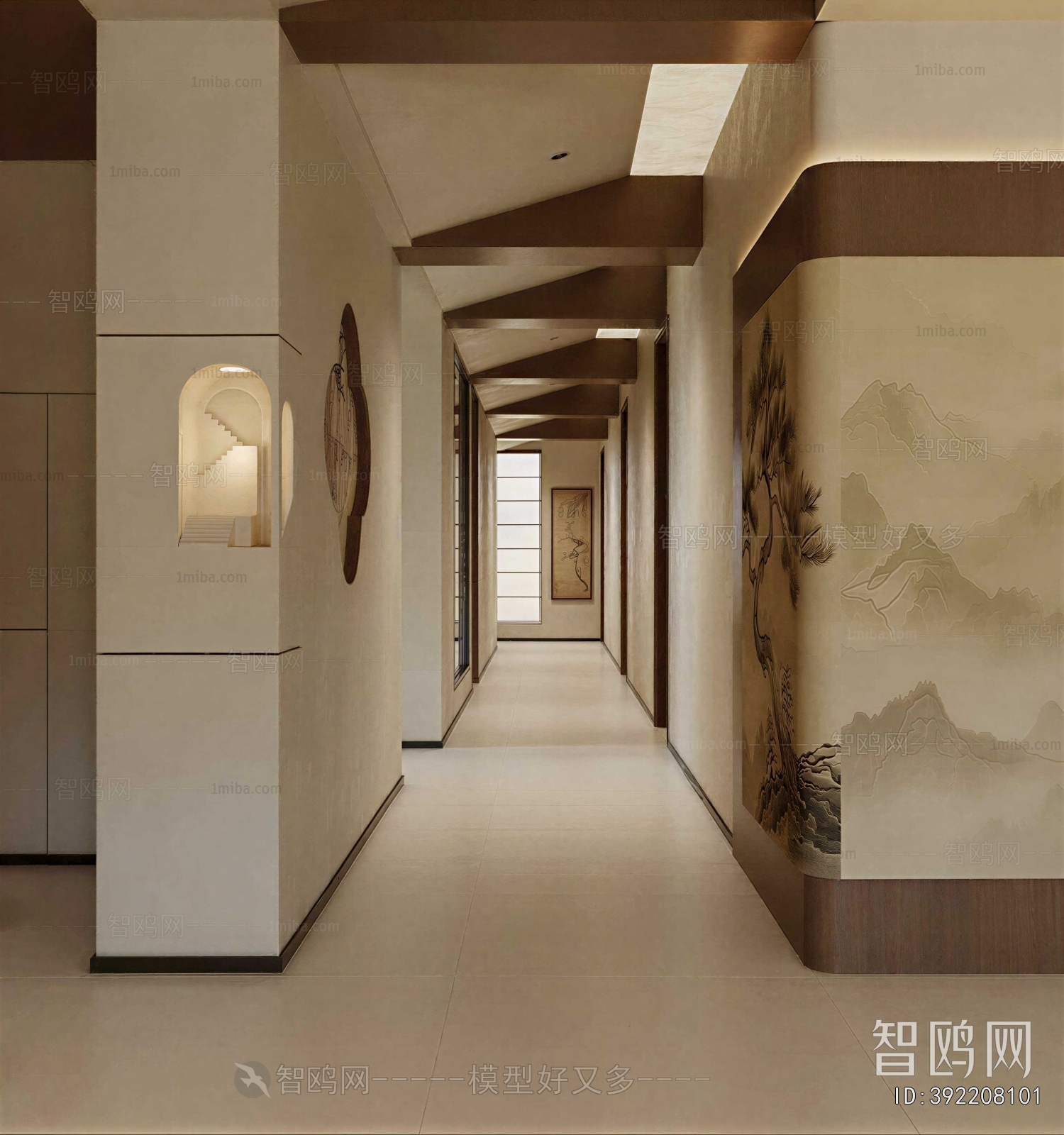 New Chinese Style Hallway