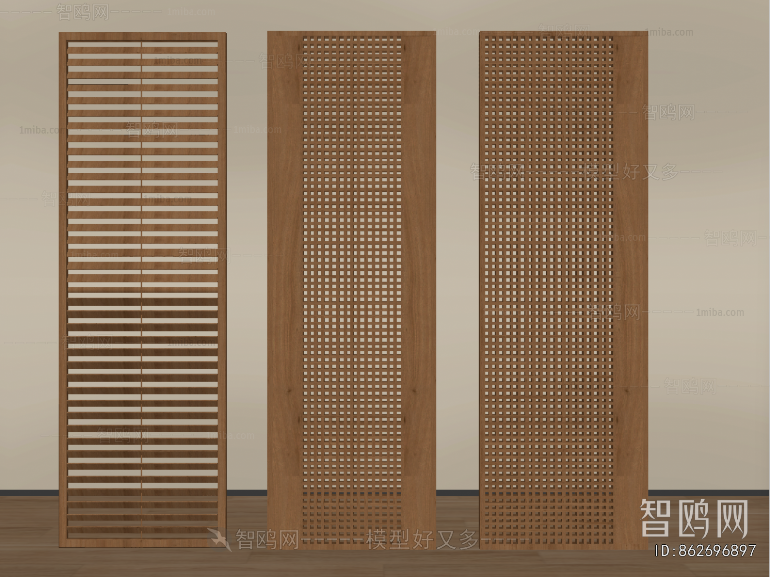 New Chinese Style Wooden Screen Partition