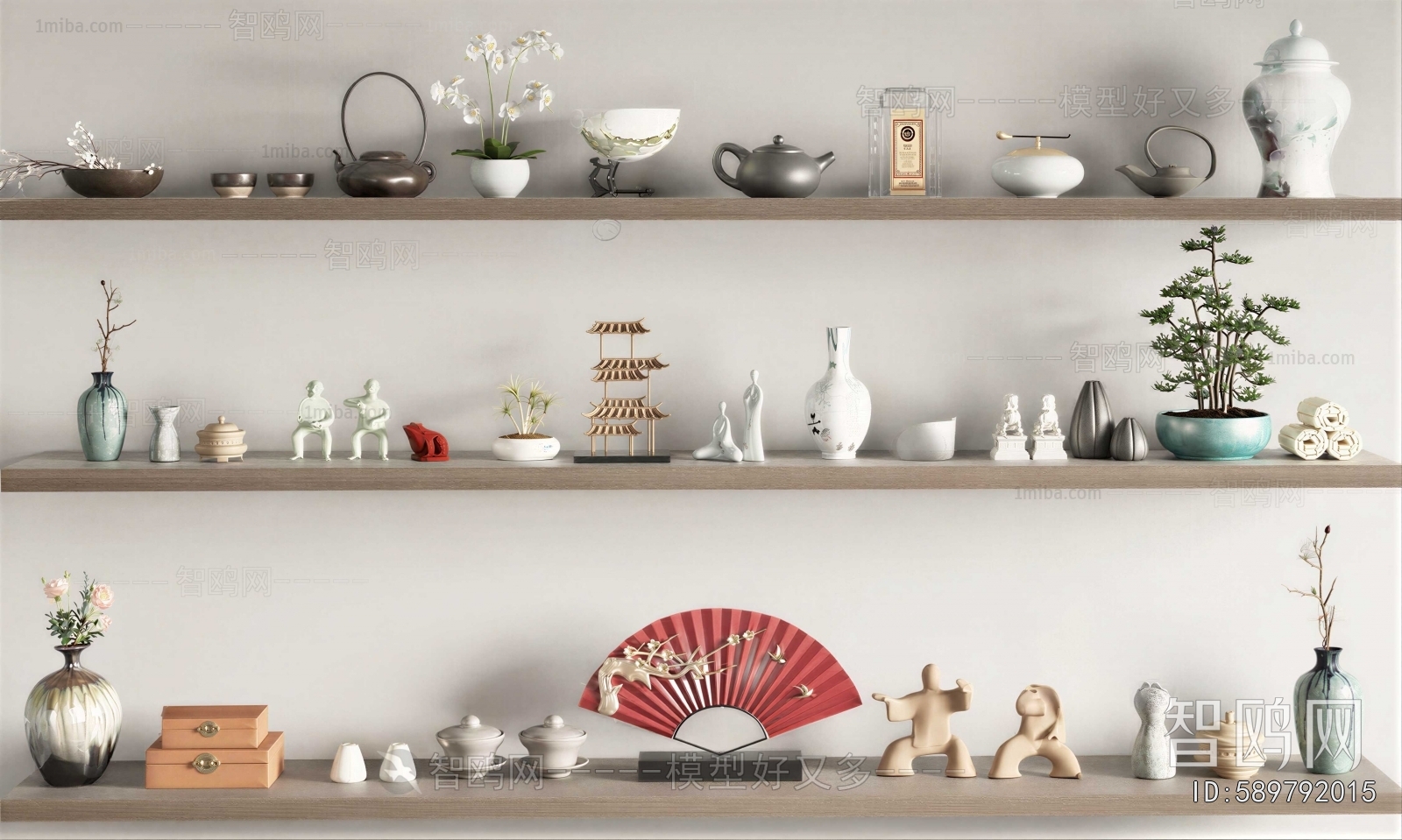 New Chinese Style Decorative Set