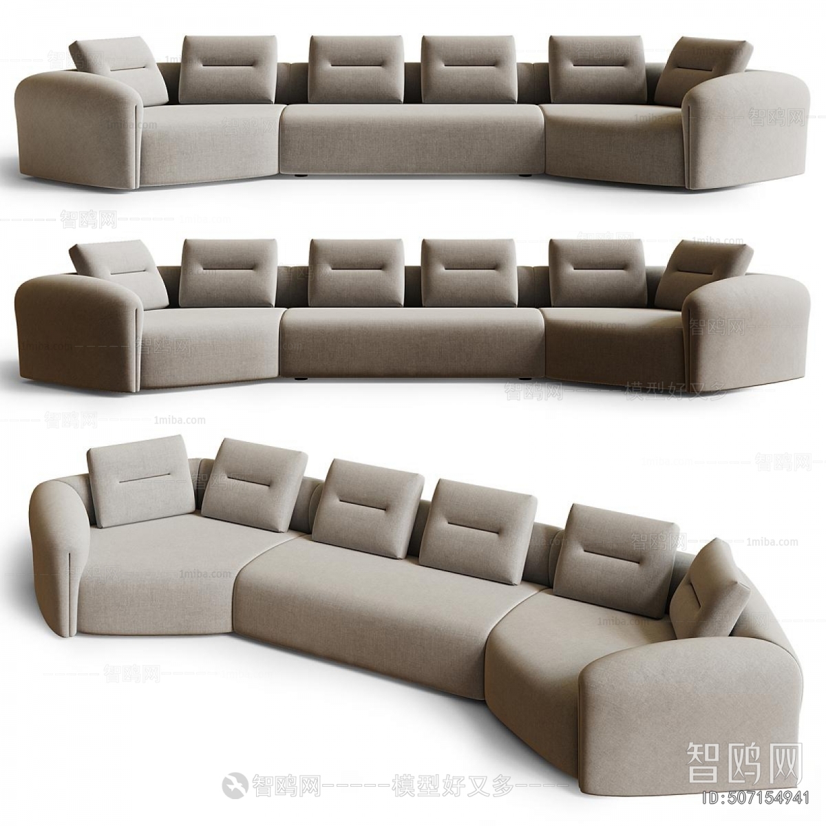 Modern Curved Sofa