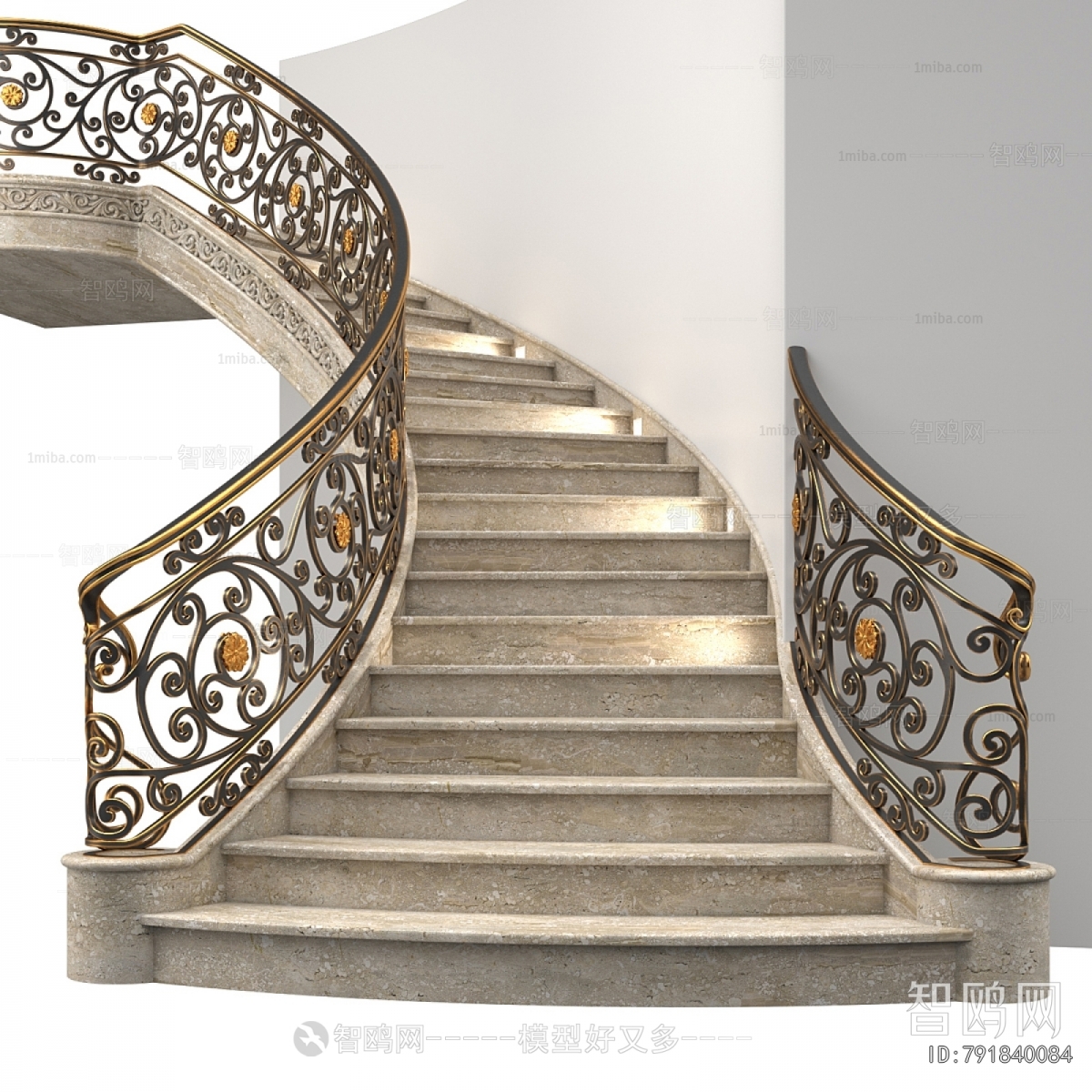 European Style Rotating Staircase