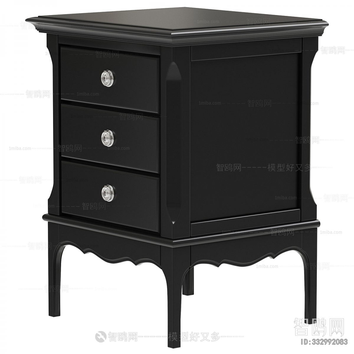 European Style Bedside Cupboard