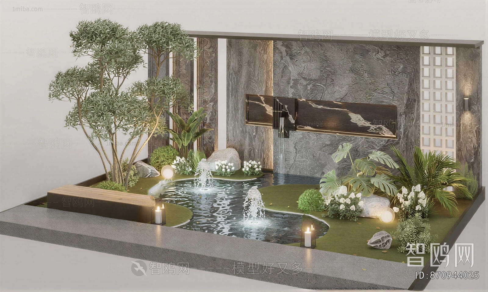 Modern Rockery Waterscape