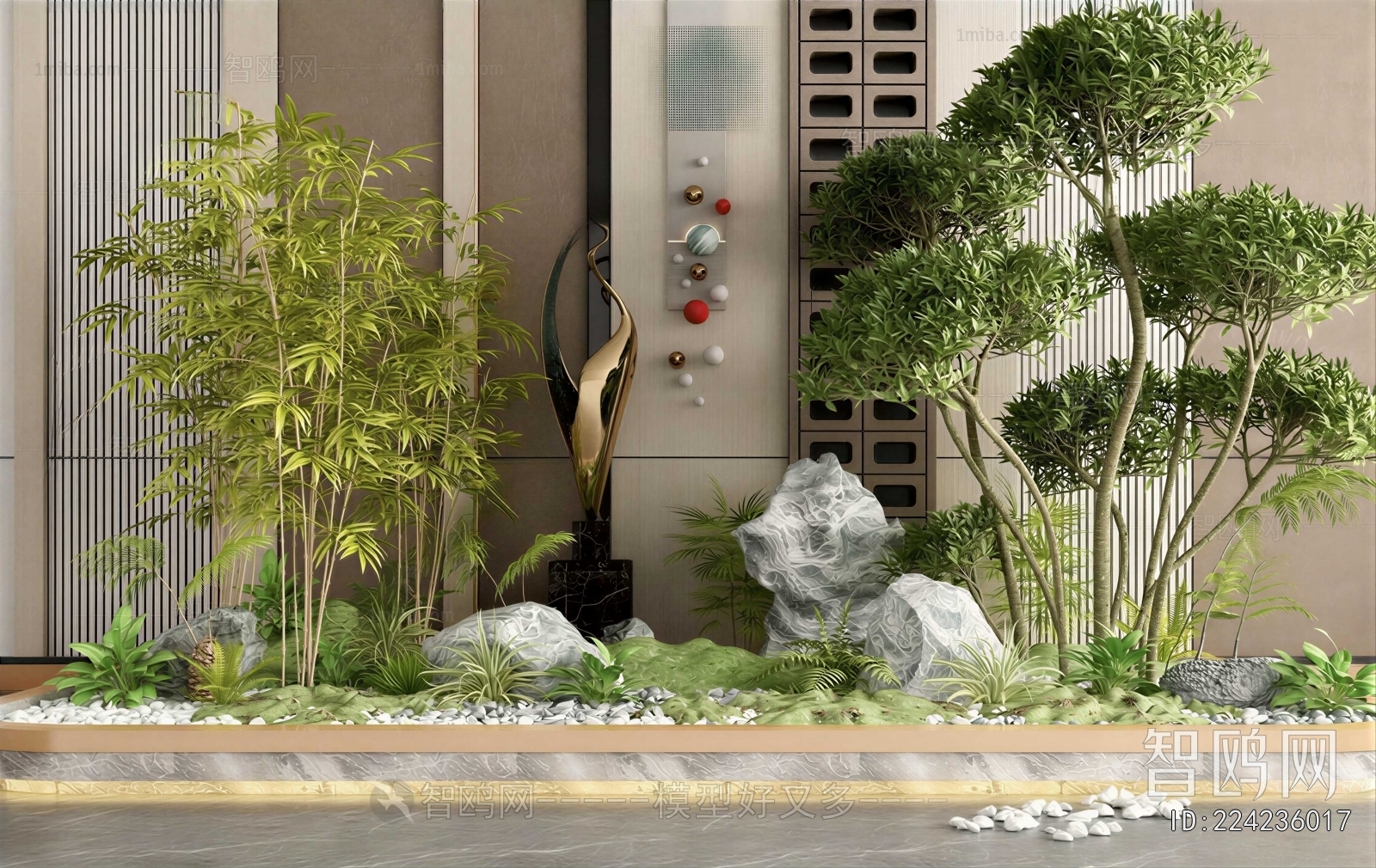 New Chinese Style Plant Landscaping