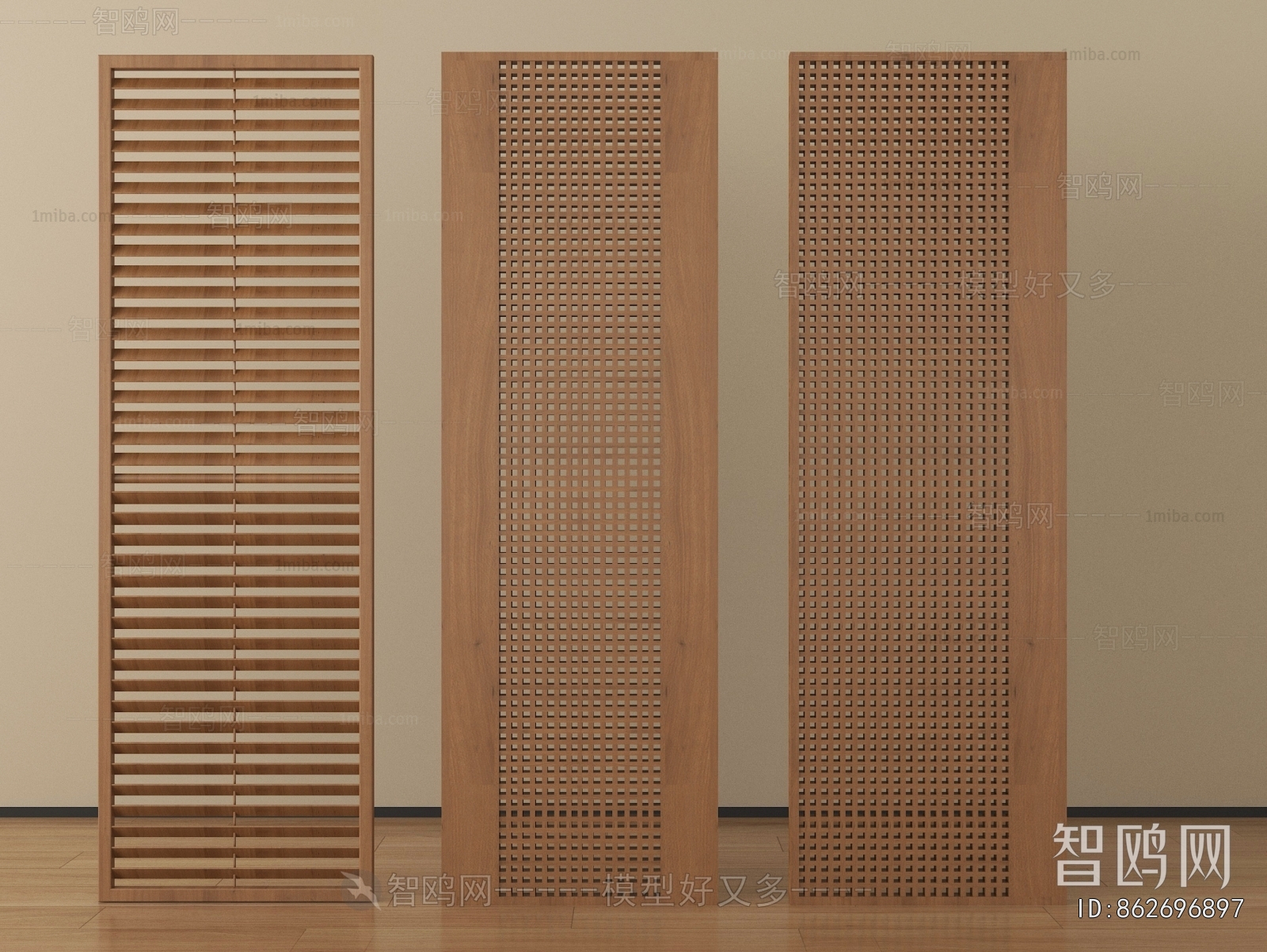 New Chinese Style Wooden Screen Partition