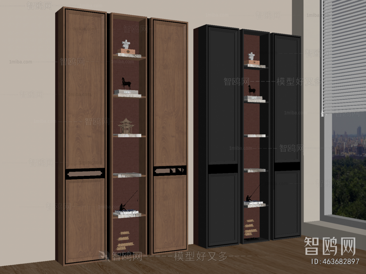New Chinese Style Decorative Cabinet