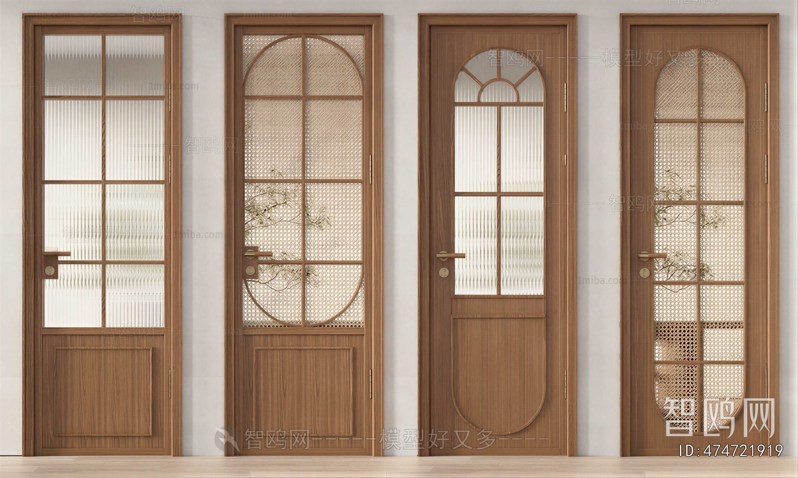 Wabi-sabi Style Single Door