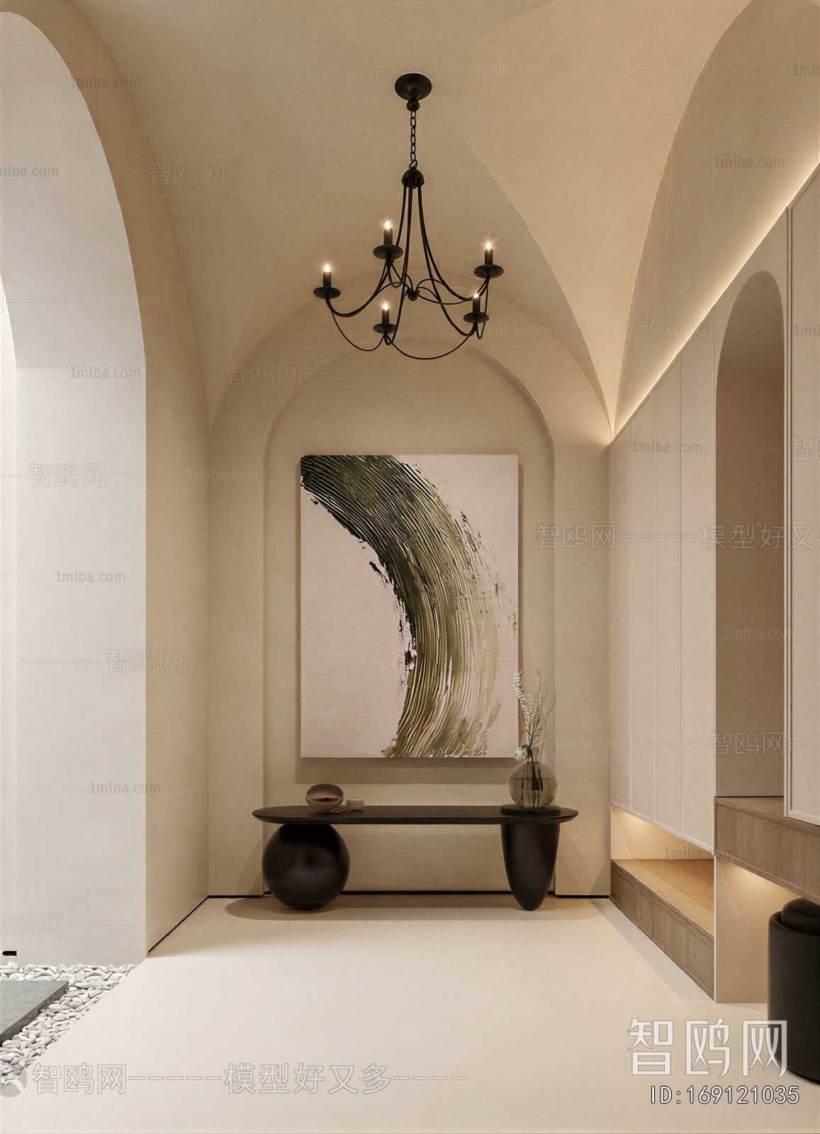 Wabi-sabi Style Hallway