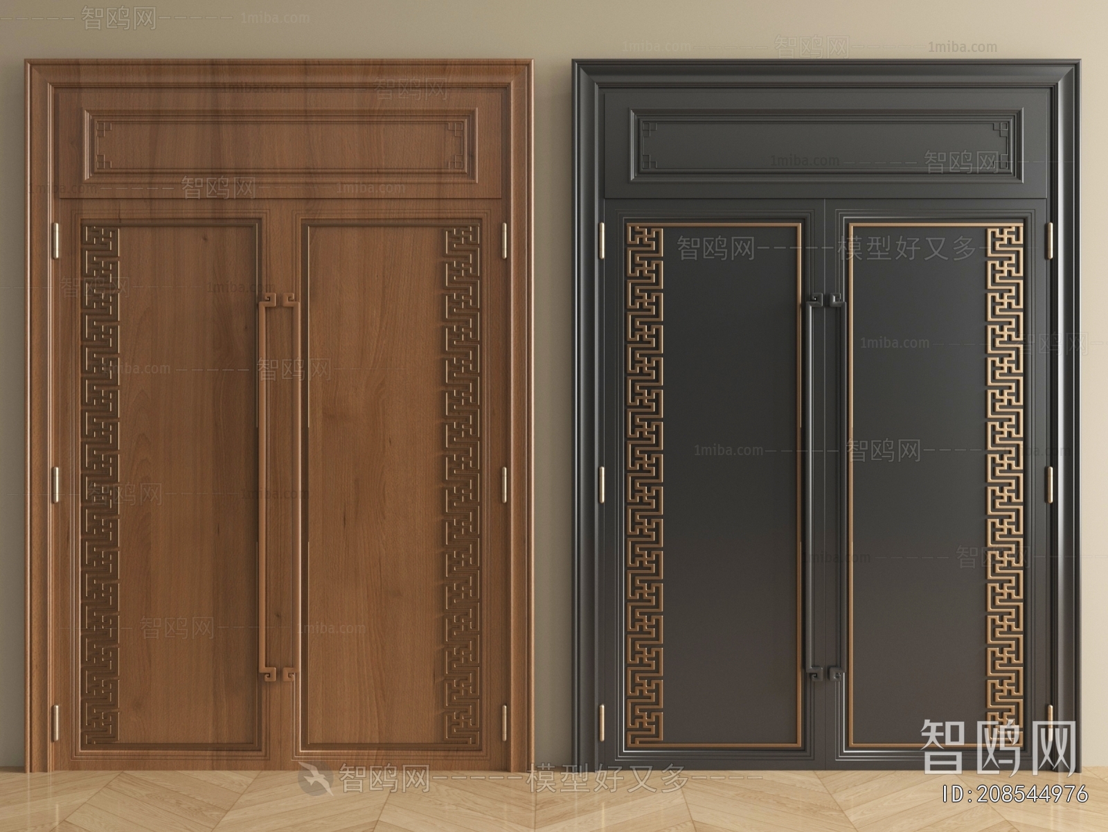 New Chinese Style Double Door
