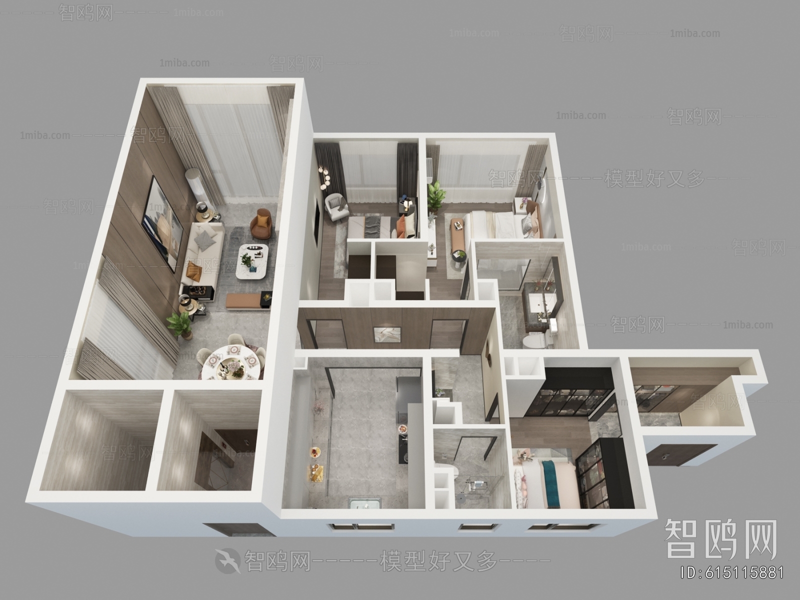 Modern A Bird's-eye View Of Home Decoration