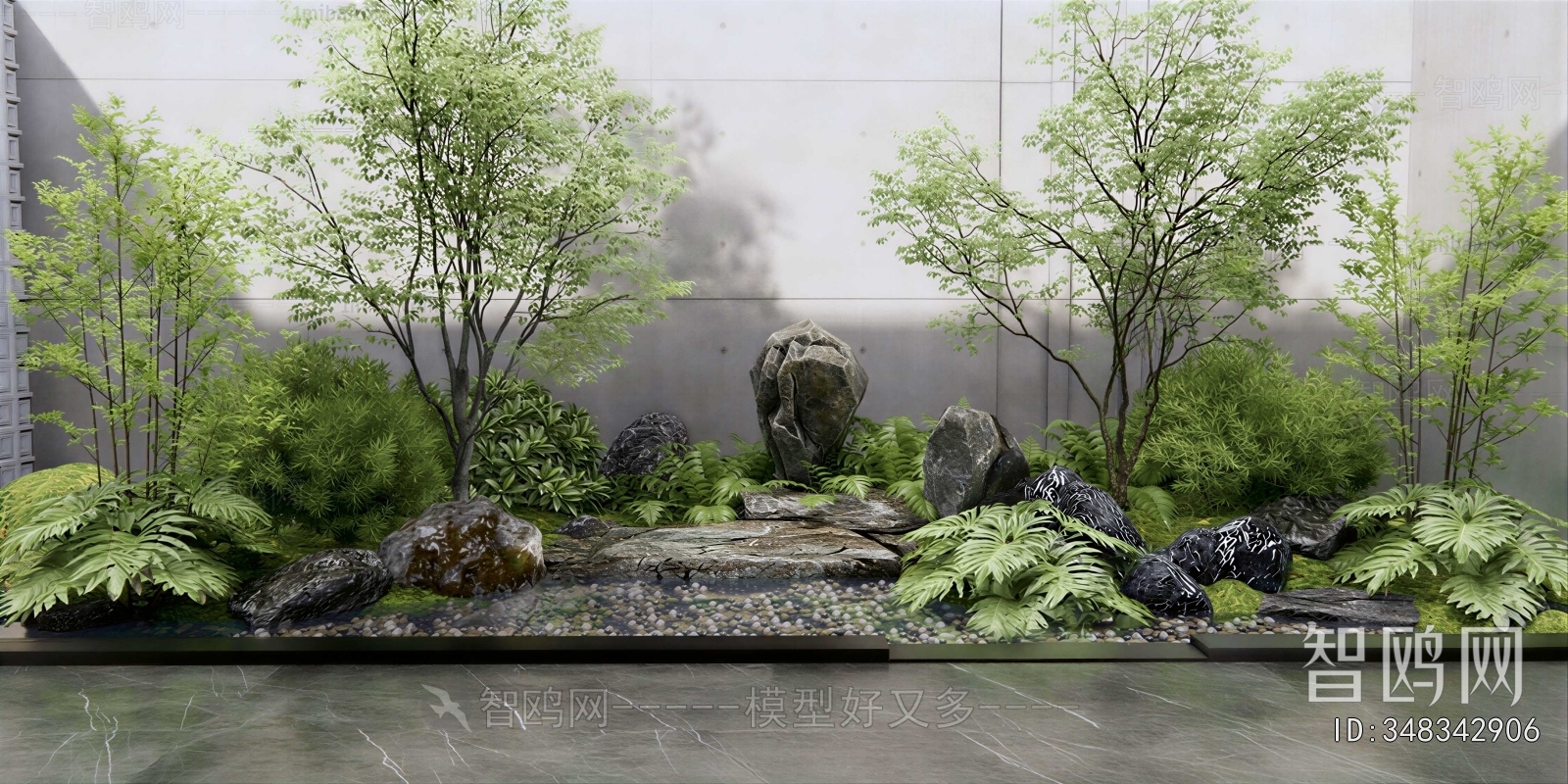 New Chinese Style Plant Landscaping