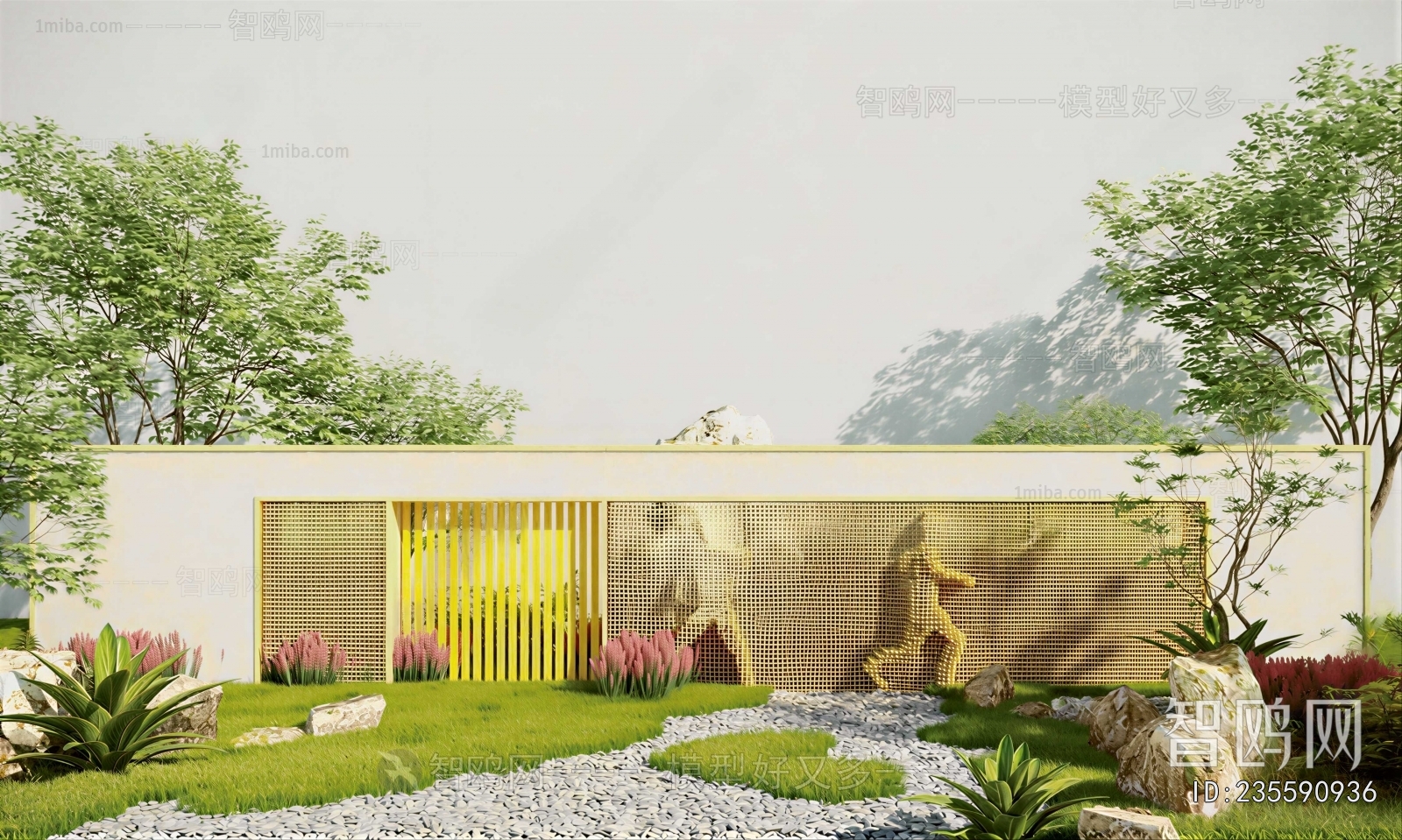 Modern Courtyard/landscape