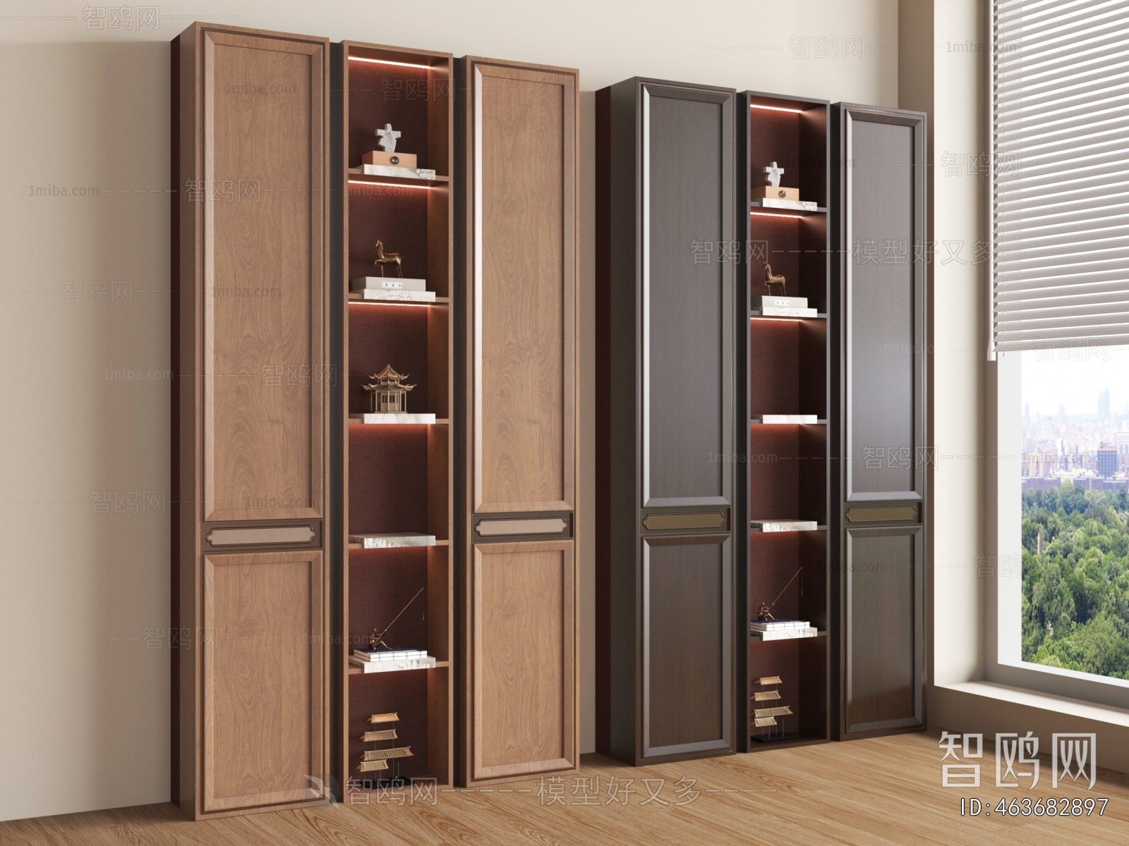 New Chinese Style Decorative Cabinet