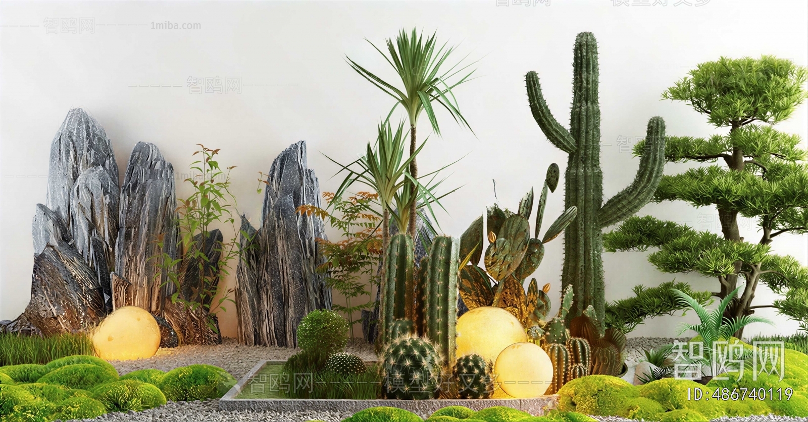 New Chinese Style Plant Landscaping