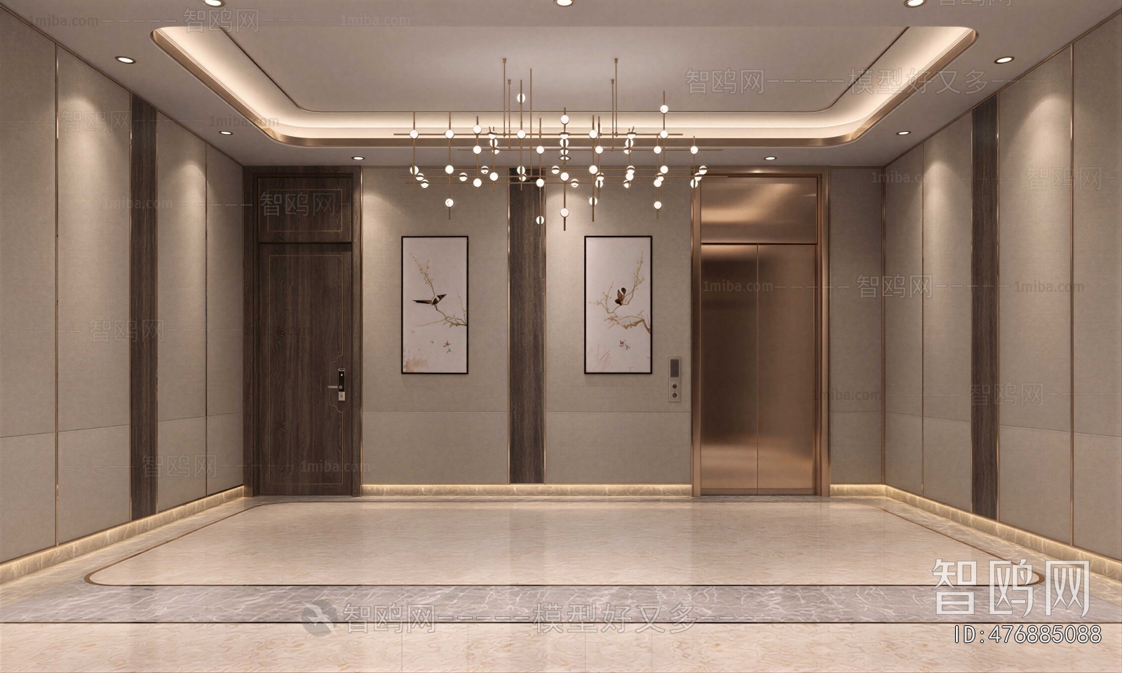 Modern Corridor Elevator Hall